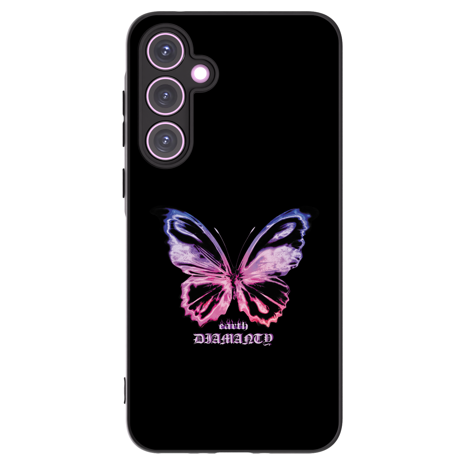 Picasee silikónový čierny obal pre Samsung Galaxy A35 5G A356B - Diamanty Purple