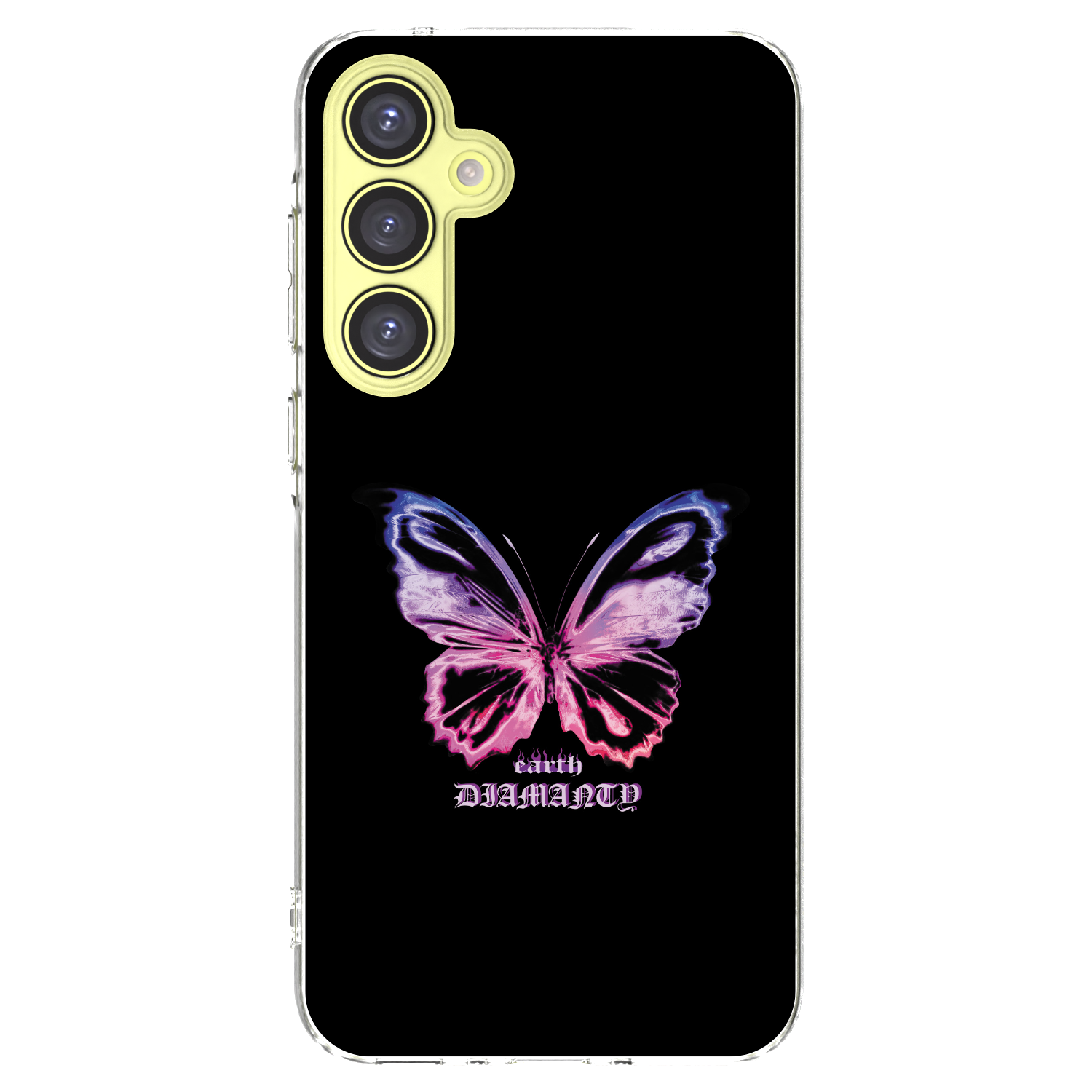 Picasee silikónový prehľadný obal pre Samsung Galaxy A35 5G A356B - Diamanty Purple