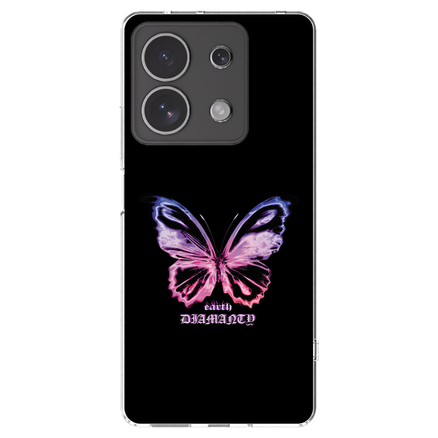 Picasee silikónový prehľadný obal pre Xiaomi Redmi Note 13 4G - Diamanty Purple