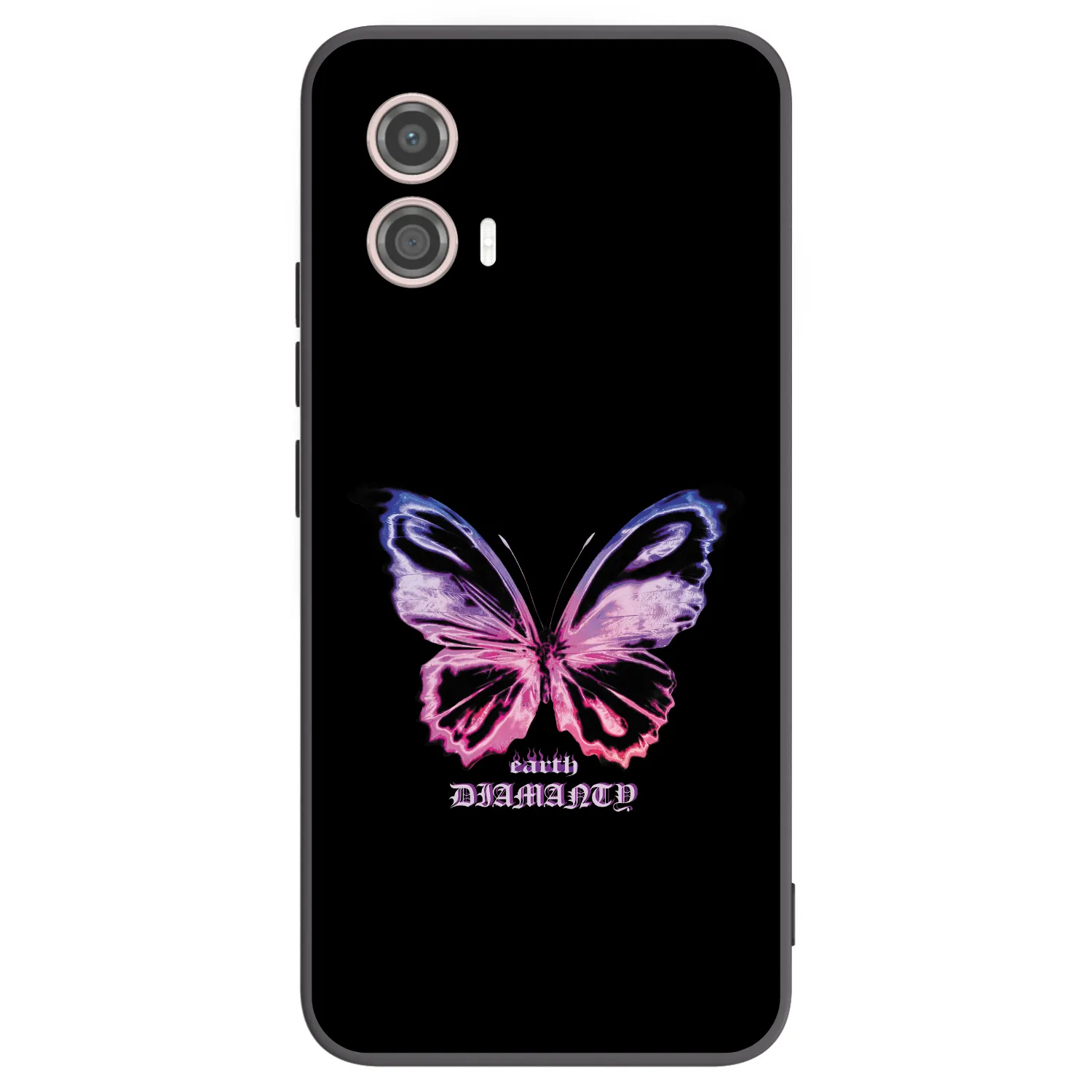 Picasee silikónový čierny obal pre Motorola Moto G53 5G - Diamanty Purple