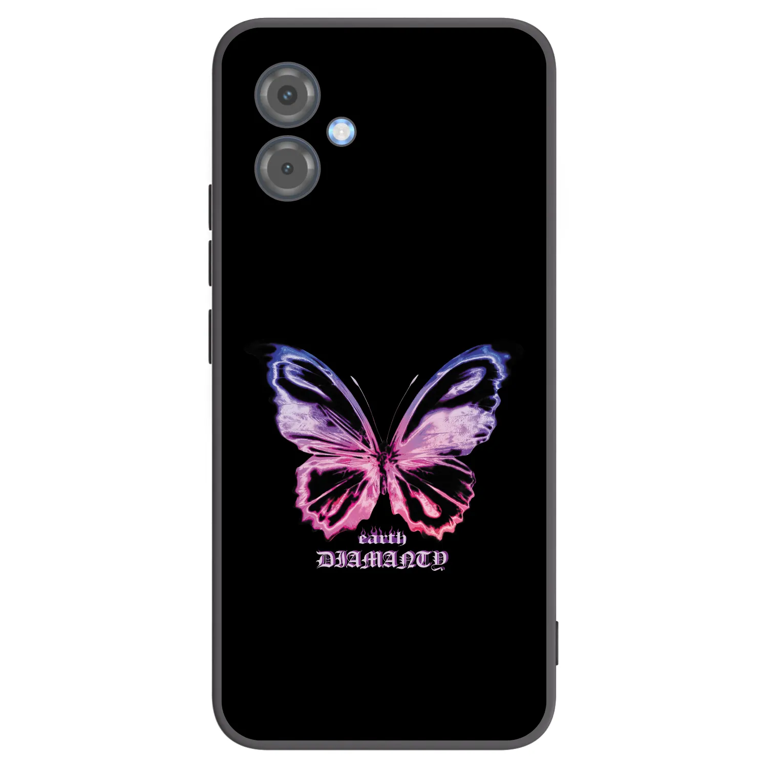Picasee silikónový čierny obal pre Motorola Moto G14 - Diamanty Purple