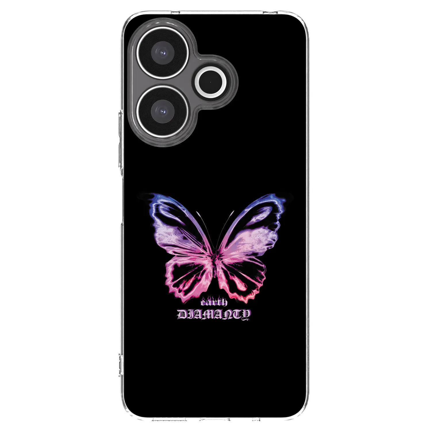 Silikónový prehľadný obal pre Xiaomi Redmi 13 4G - Diamanty Purple