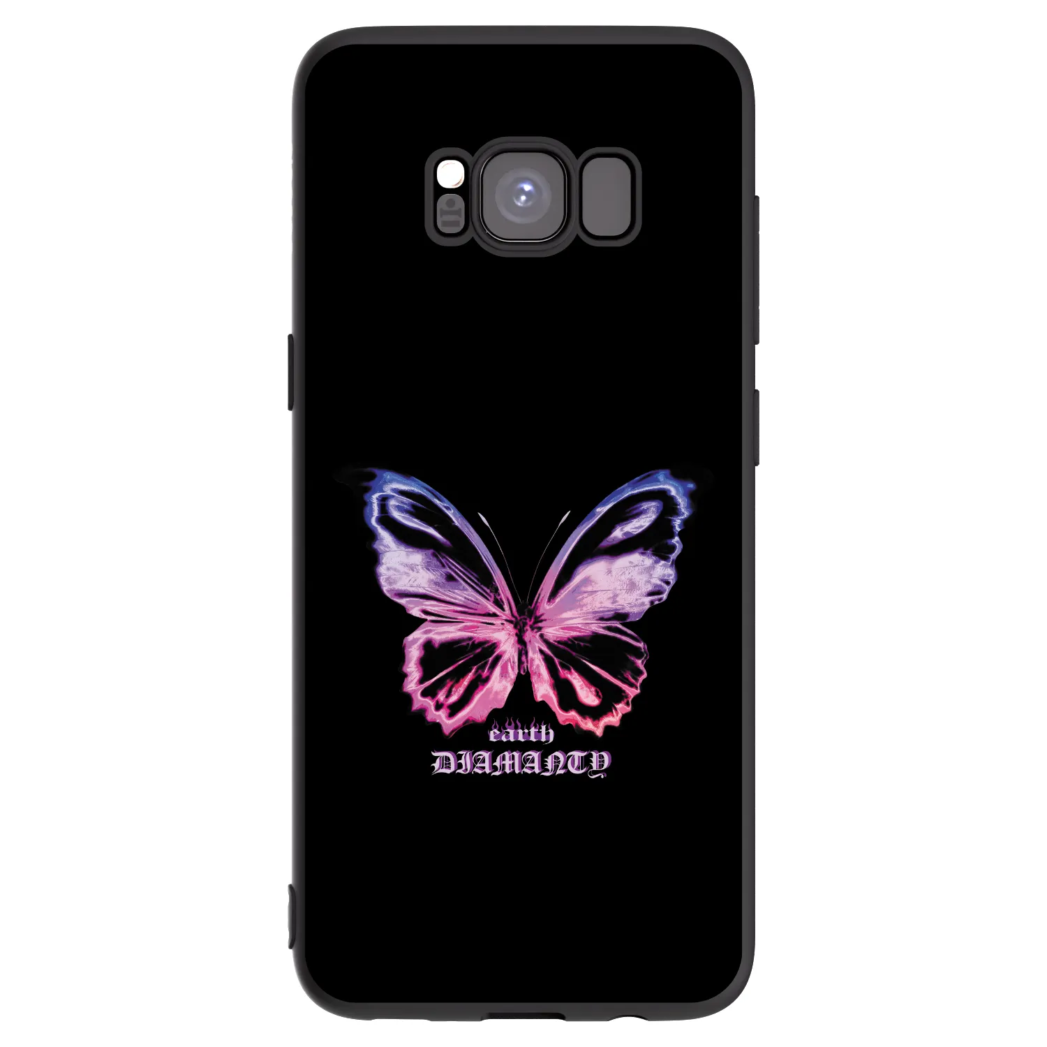 Picasee silikónový čierny obal pre Samsung Galaxy S8 G950F - Diamanty Purple