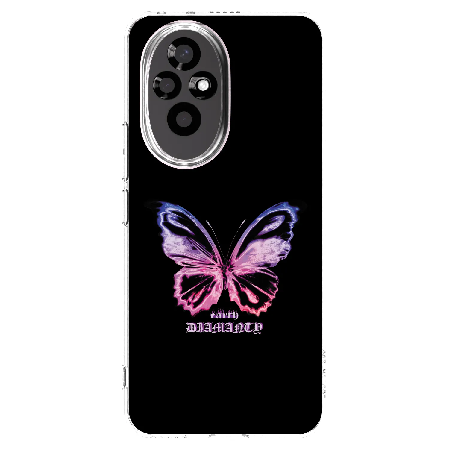 Picasee silikónový prehľadný obal pre Honor 200 Pro 5G - Diamanty Purple