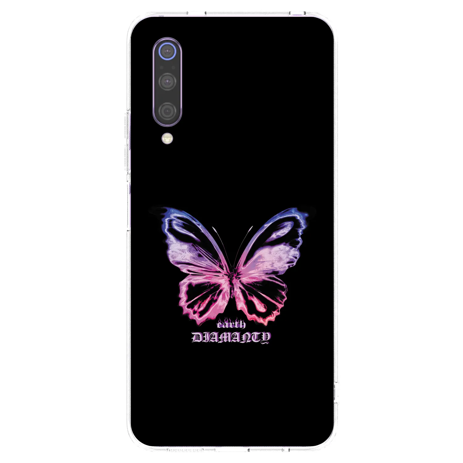 Picasee silikónový prehľadný obal pre Xiaomi Mi 9 - Diamanty Purple