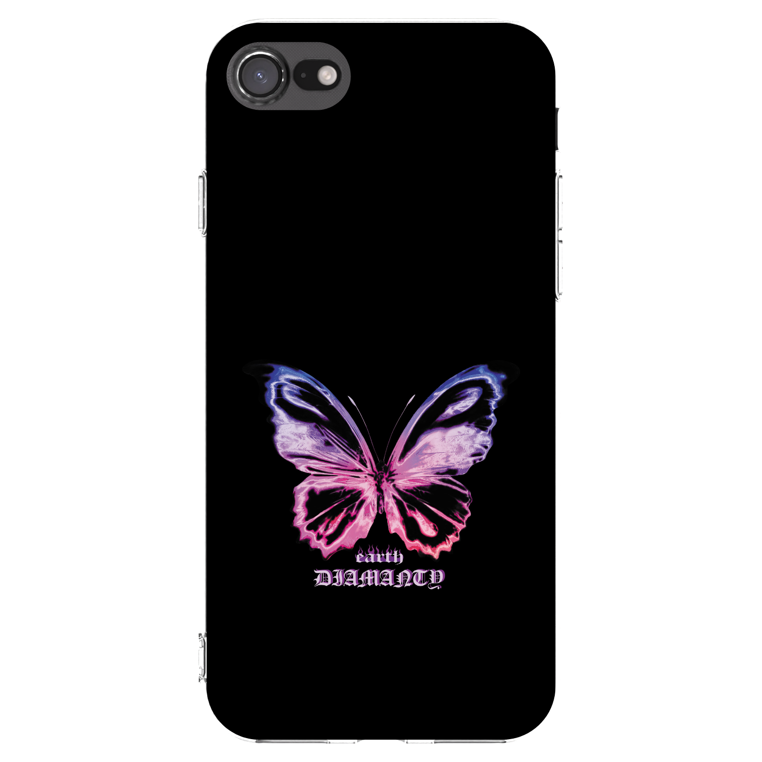 Picasee silikónový prehľadný obal pre Apple iPhone 7 - Diamanty Purple