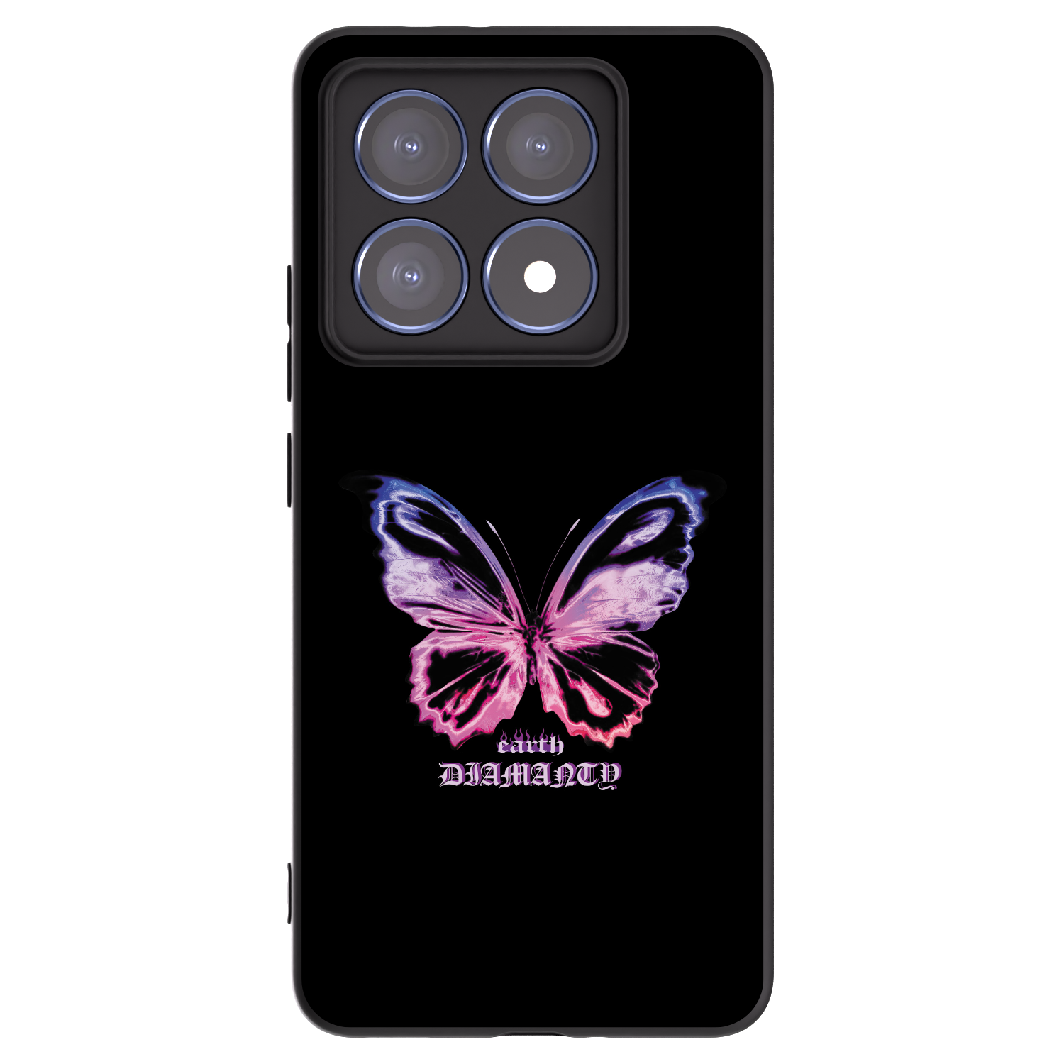 Picasee silikónový čierny obal pre Xiaomi 14T Pro - Diamanty Purple