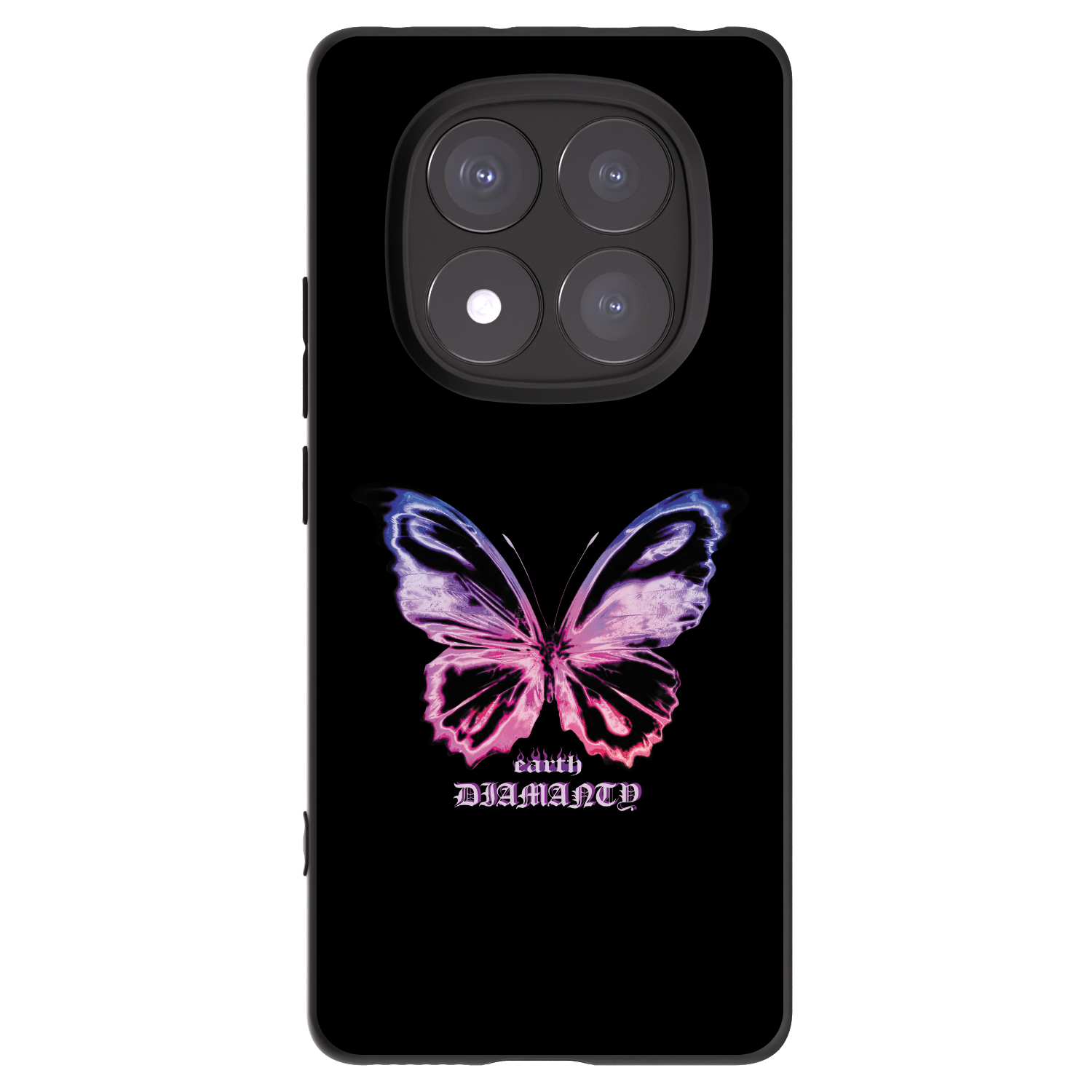 Silikónový čierny obal pre Xiaomi Redmi Note 14 Pro 5G - Diamanty Purple