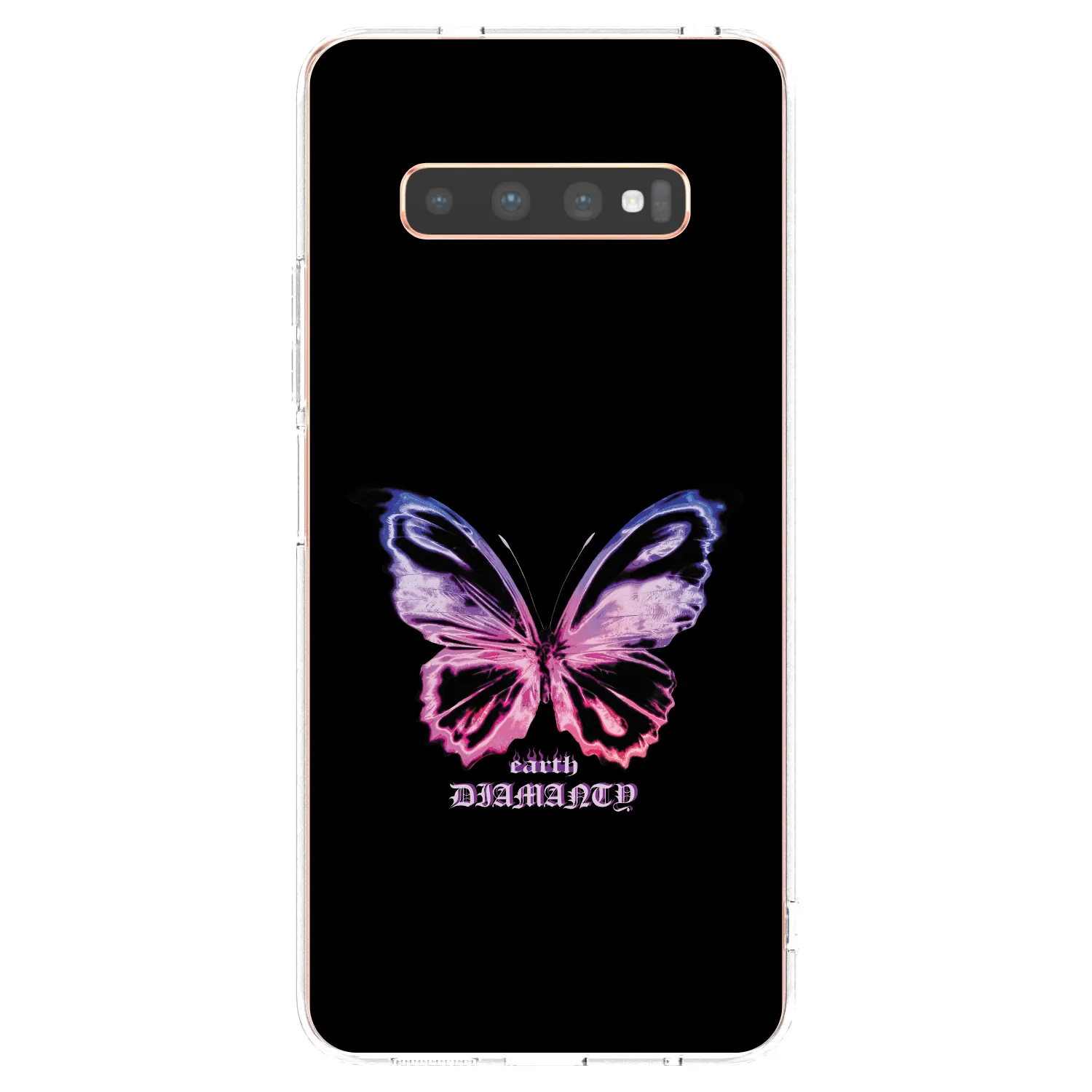 Picasee silikónový prehľadný obal pre Samsung Galaxy S10 Plus G975 - Diamanty Purple
