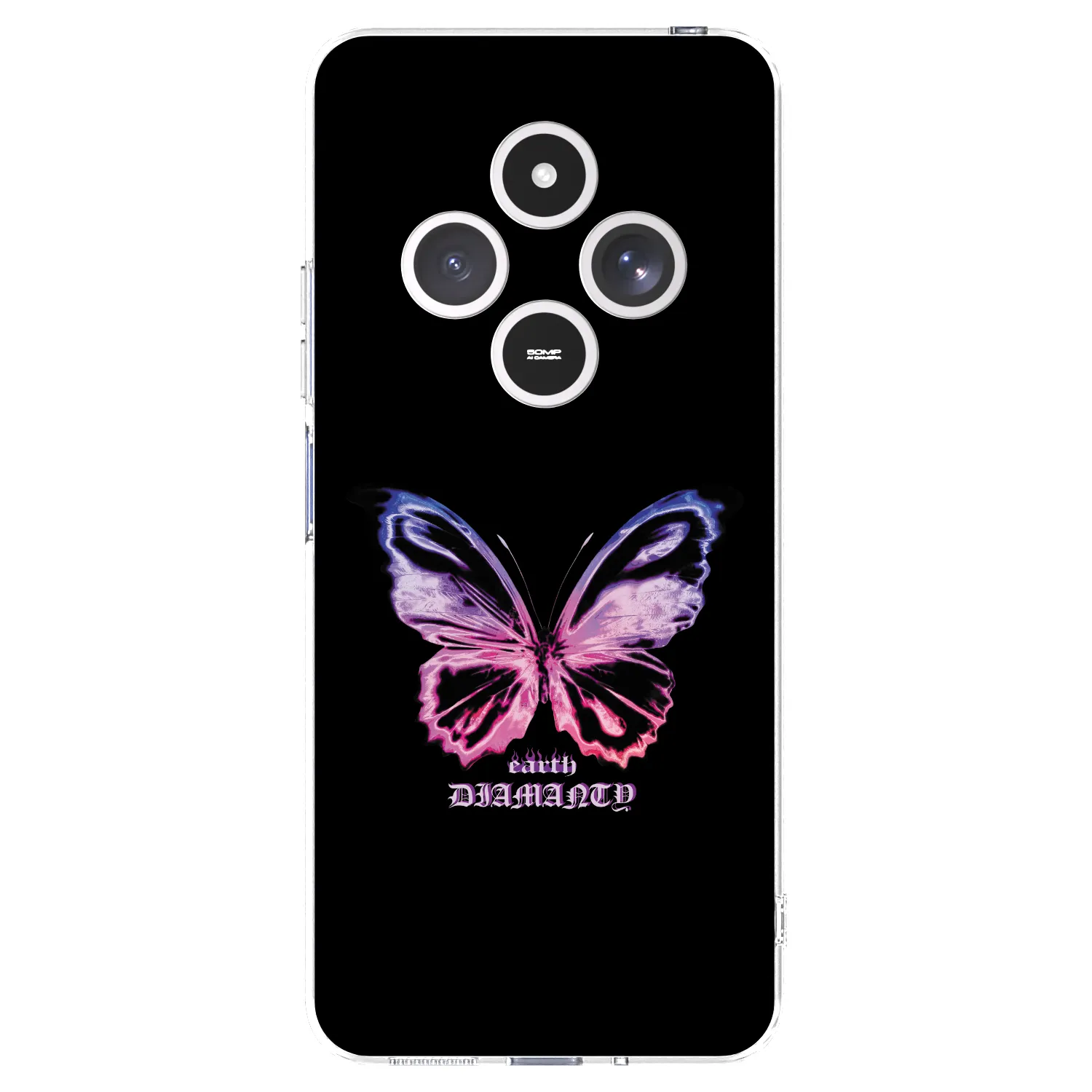 Picasee silikónový prehľadný obal pre Xiaomi Redmi 14C - Diamanty Purple