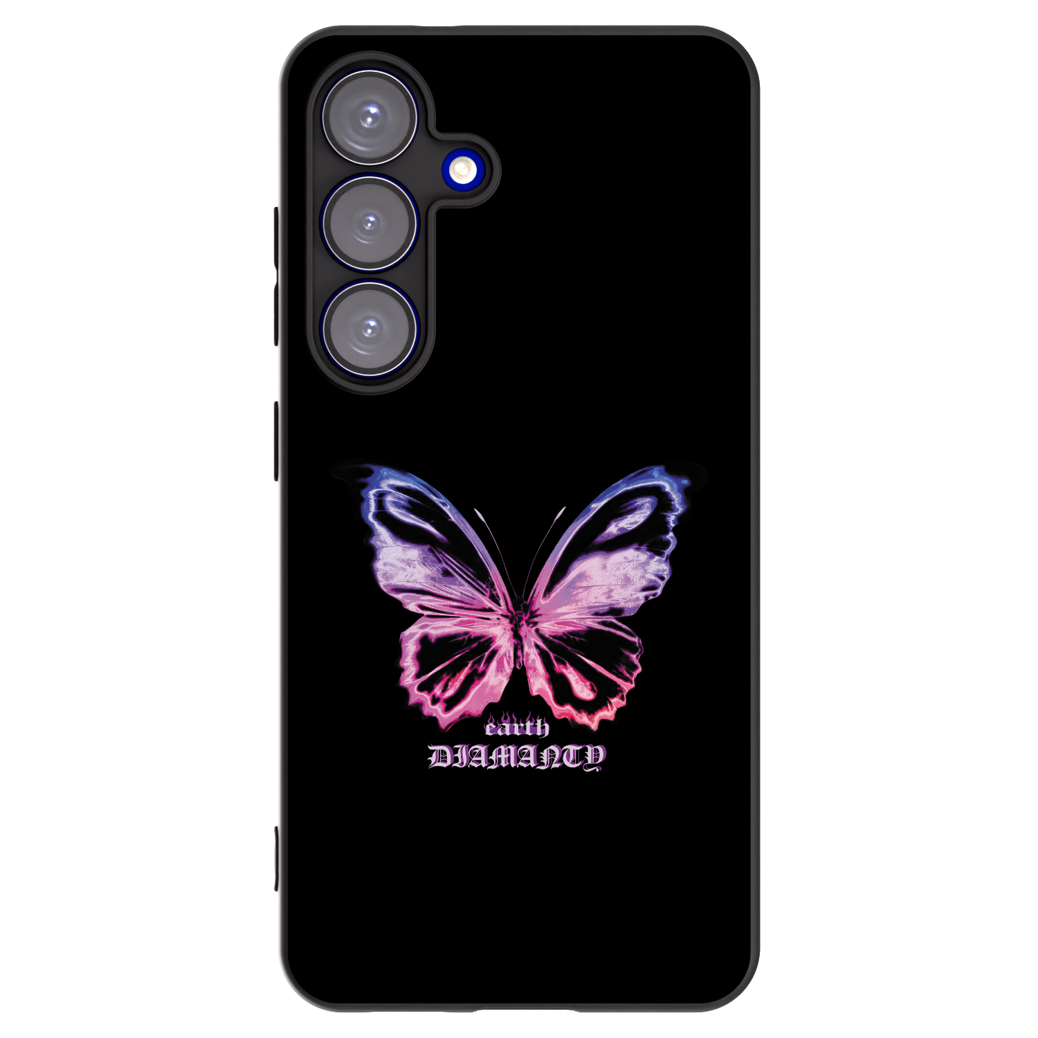 Picasee silikónový čierny obal pre Samsung Galaxy S25 5G - Diamanty Purple