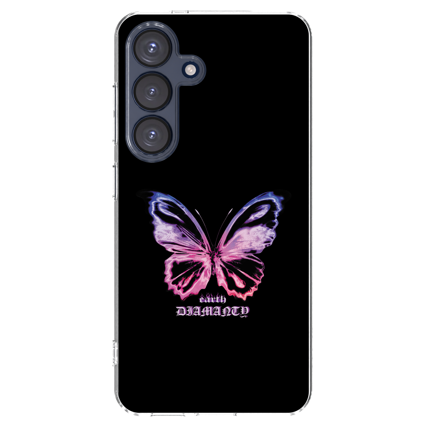 Picasee silikónový prehľadný obal pre Samsung Galaxy S25 5G - Diamanty Purple