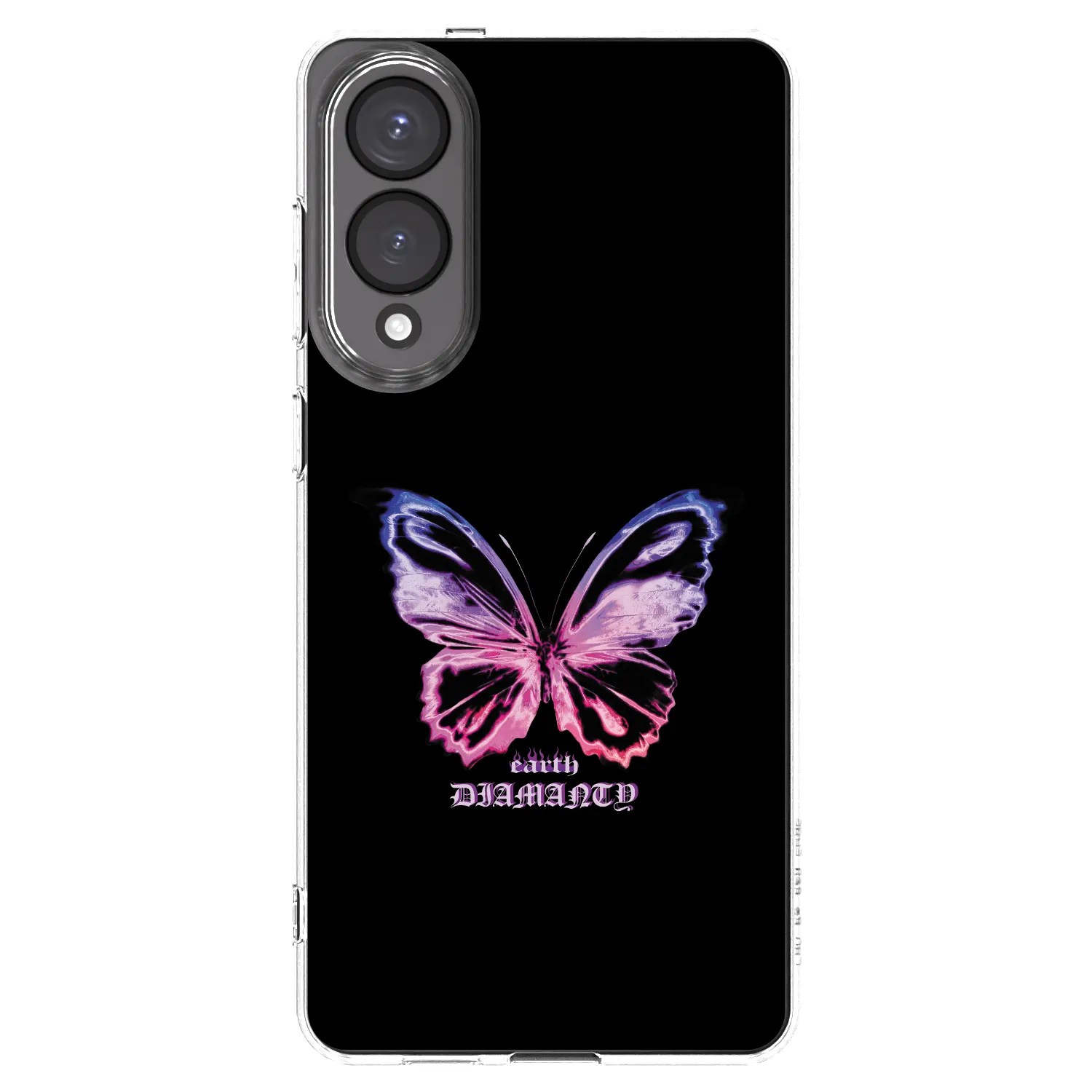 Silikónový prehľadný obal pre Samsung Galaxy S25 Edge 5G - Diamanty Purple