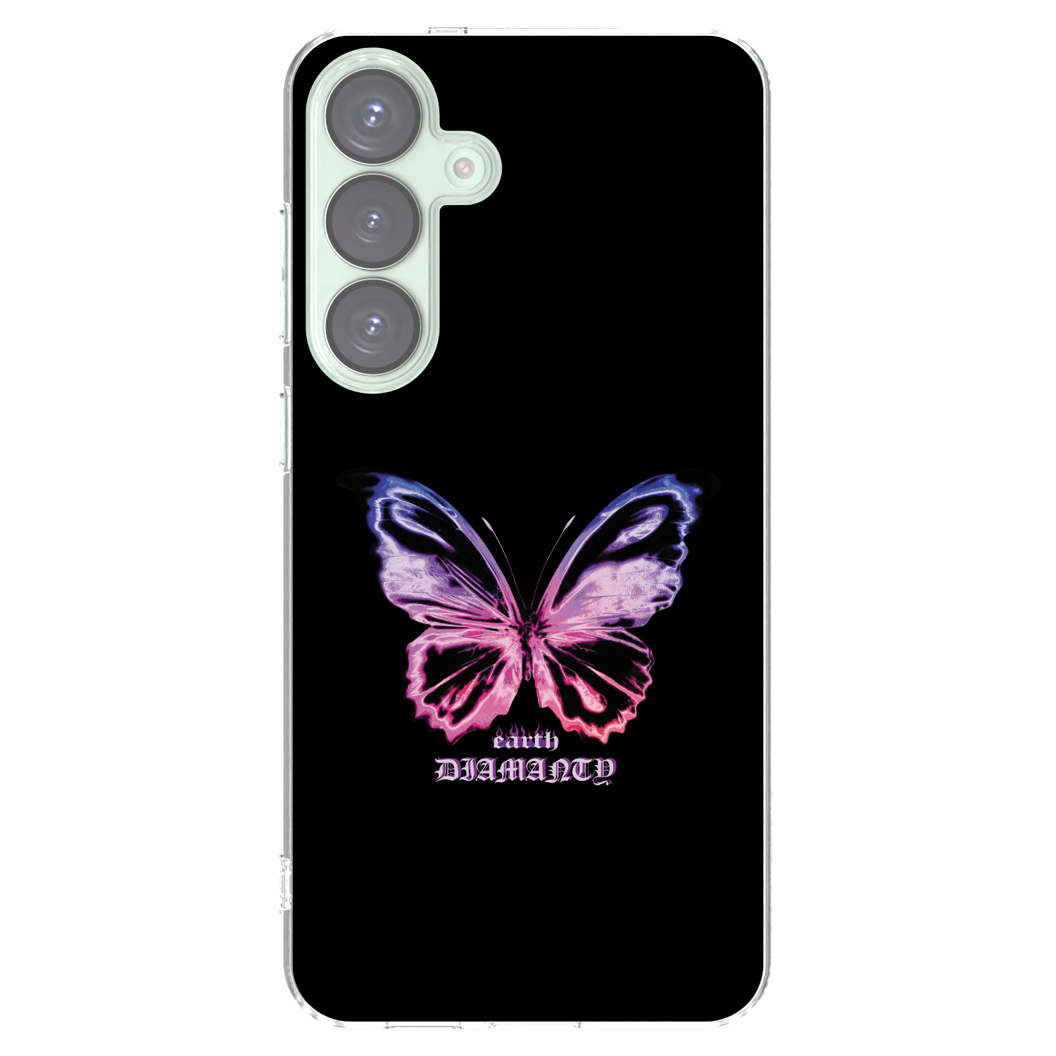 Picasee silikónový prehľadný obal pre Samsung Galaxy S25+ 5G - Diamanty Purple