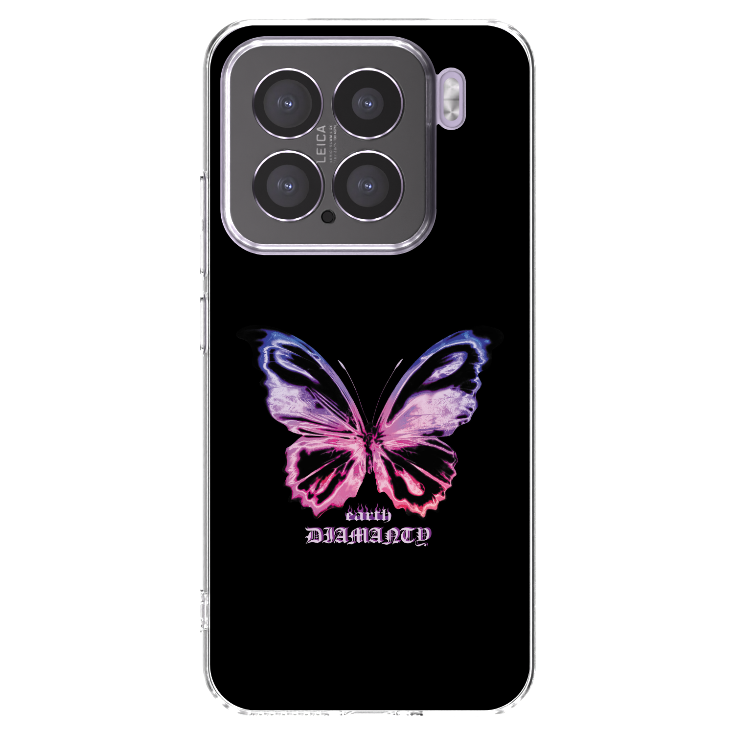 Silikónový prehľadný obal pre Xiaomi 15 - Diamanty Purple