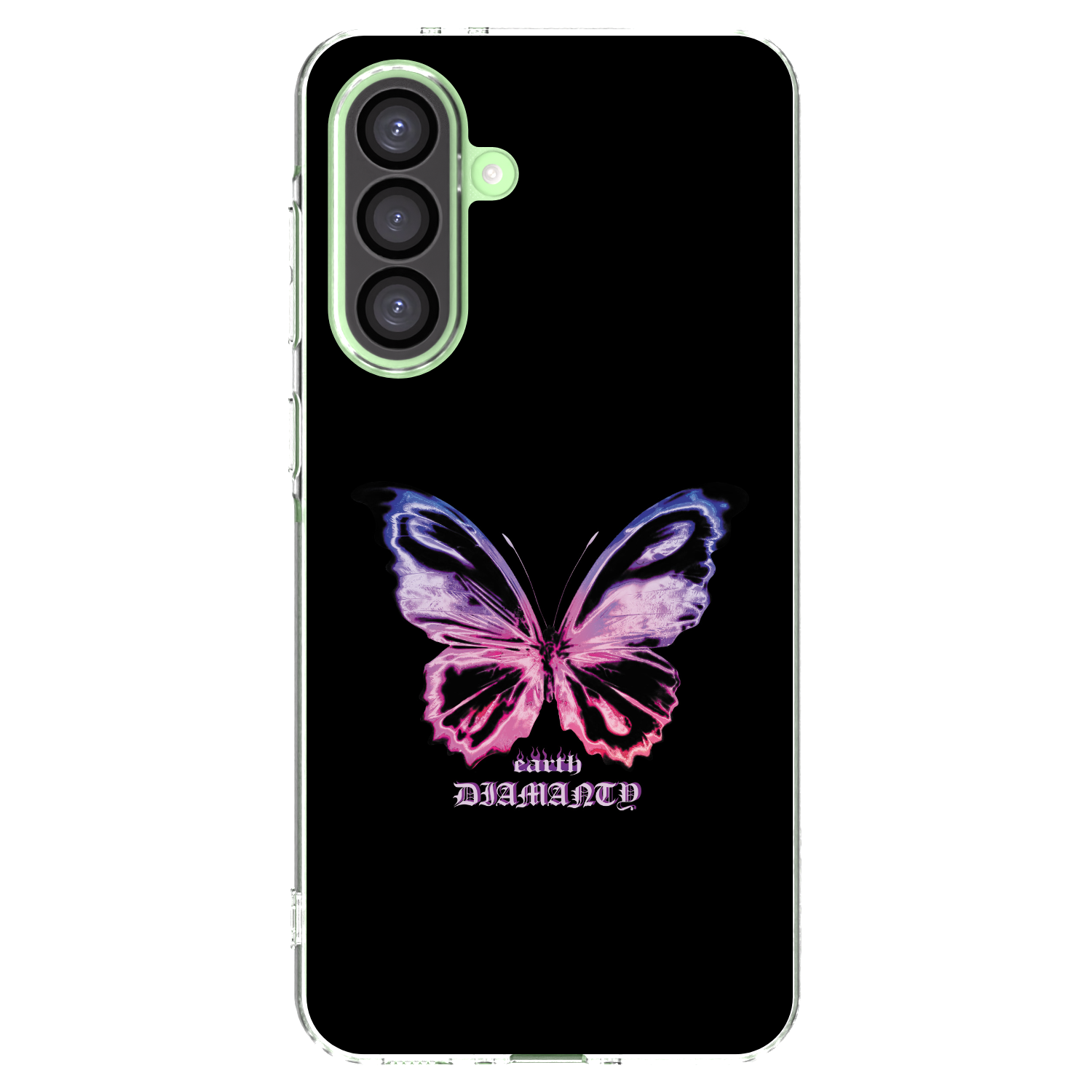 Picasee silikónový prehľadný obal pre Samsung Galaxy A26 5G A266B - Diamanty Purple