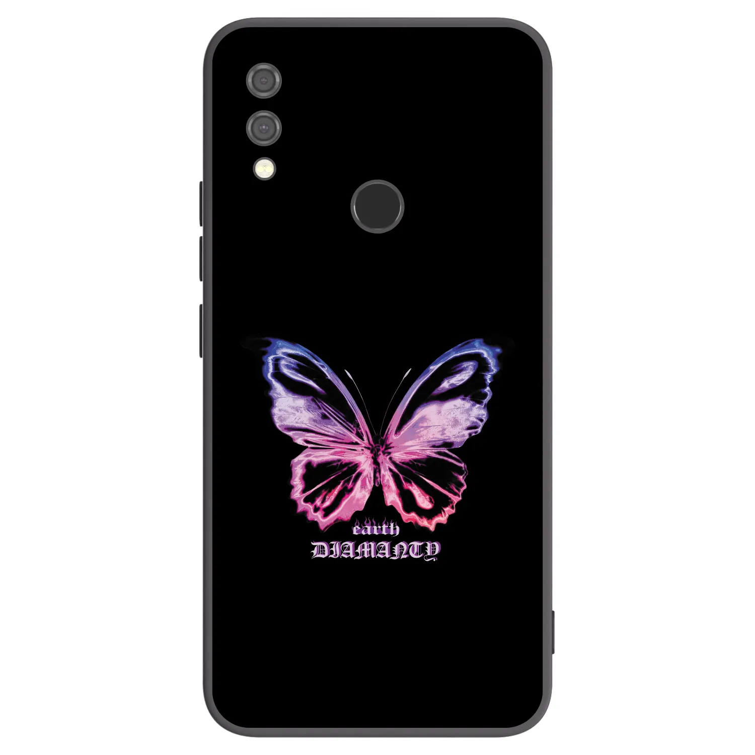 Silikónový čierny obal pre Xiaomi Redmi Note 7 - Diamanty Purple