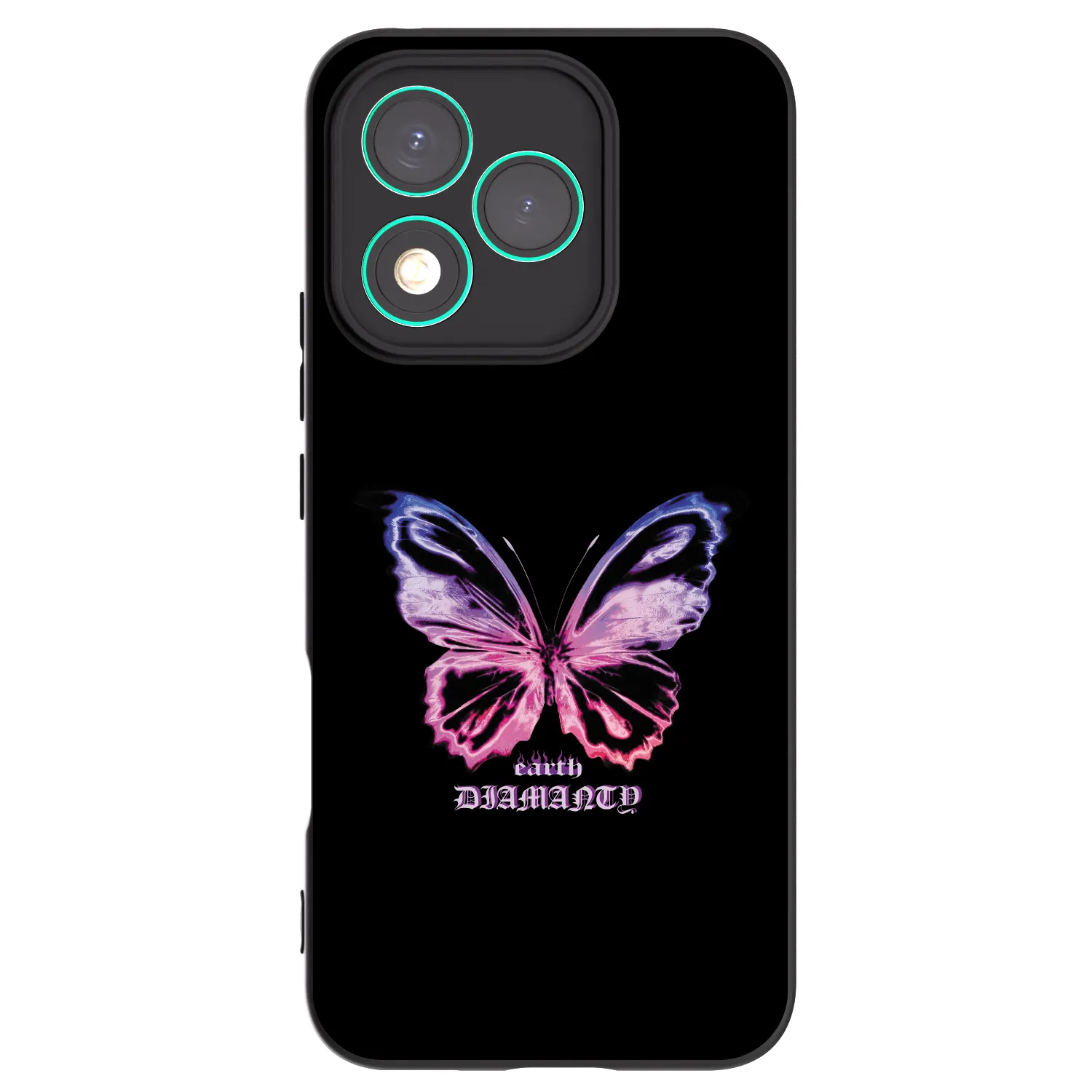 Picasee silikónový čierny obal pre Honor 400 Lite 5G - Diamanty Purple