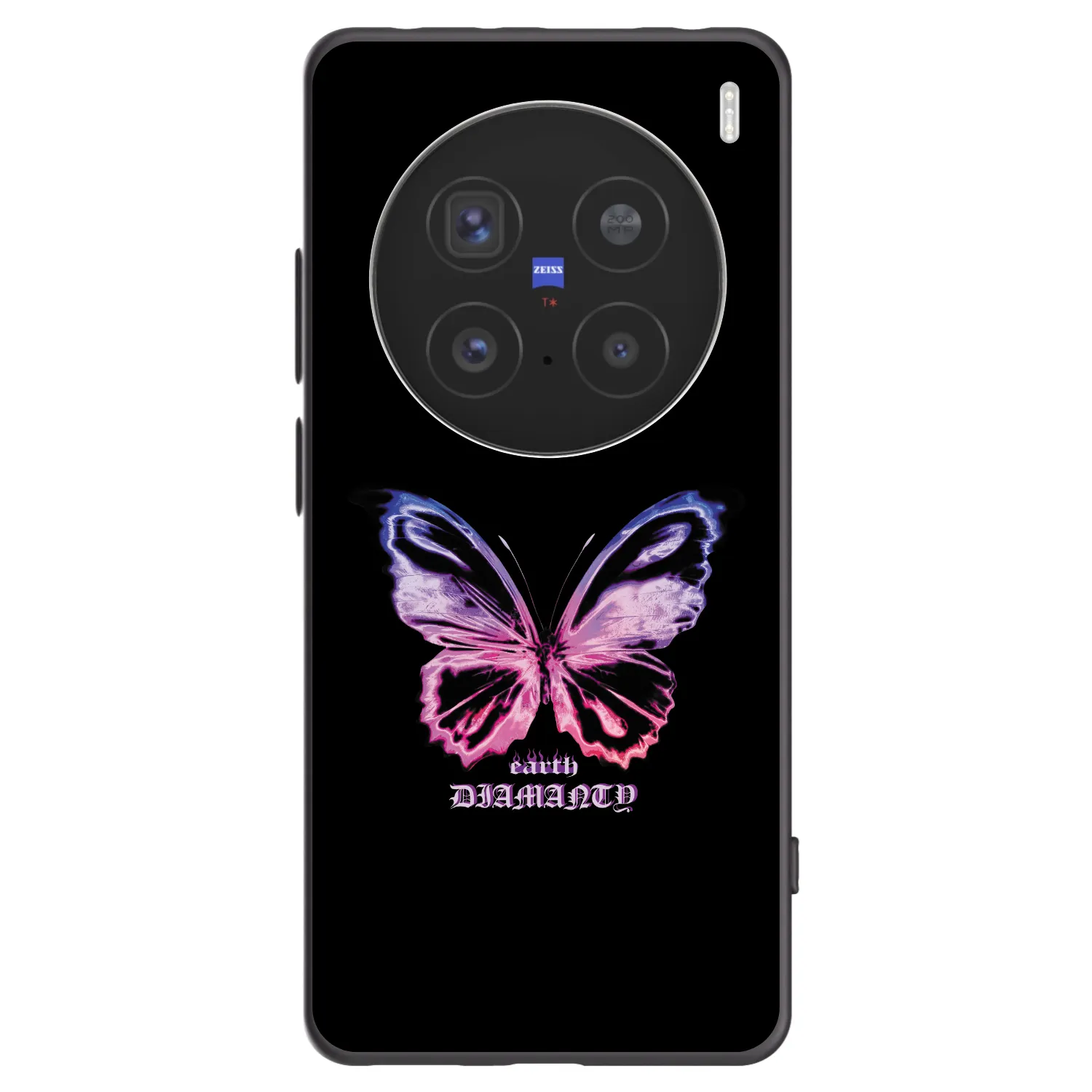 Picasee silikónový čierny obal pre Vivo X200 Pro - Diamanty Purple