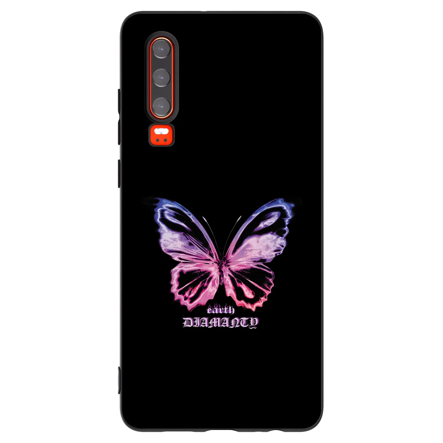 Picasee silikónový čierny obal pre Huawei P30 - Diamanty Purple