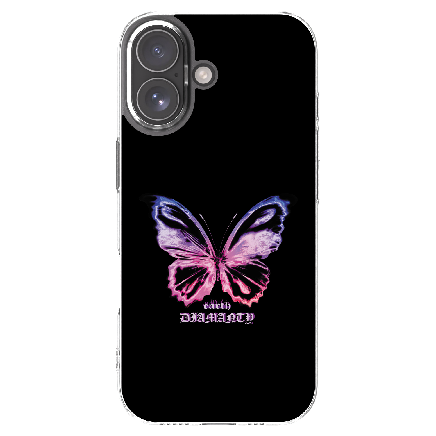 Picasee silikónový prehľadný obal pre Apple iPhone 17 - Diamanty Purple