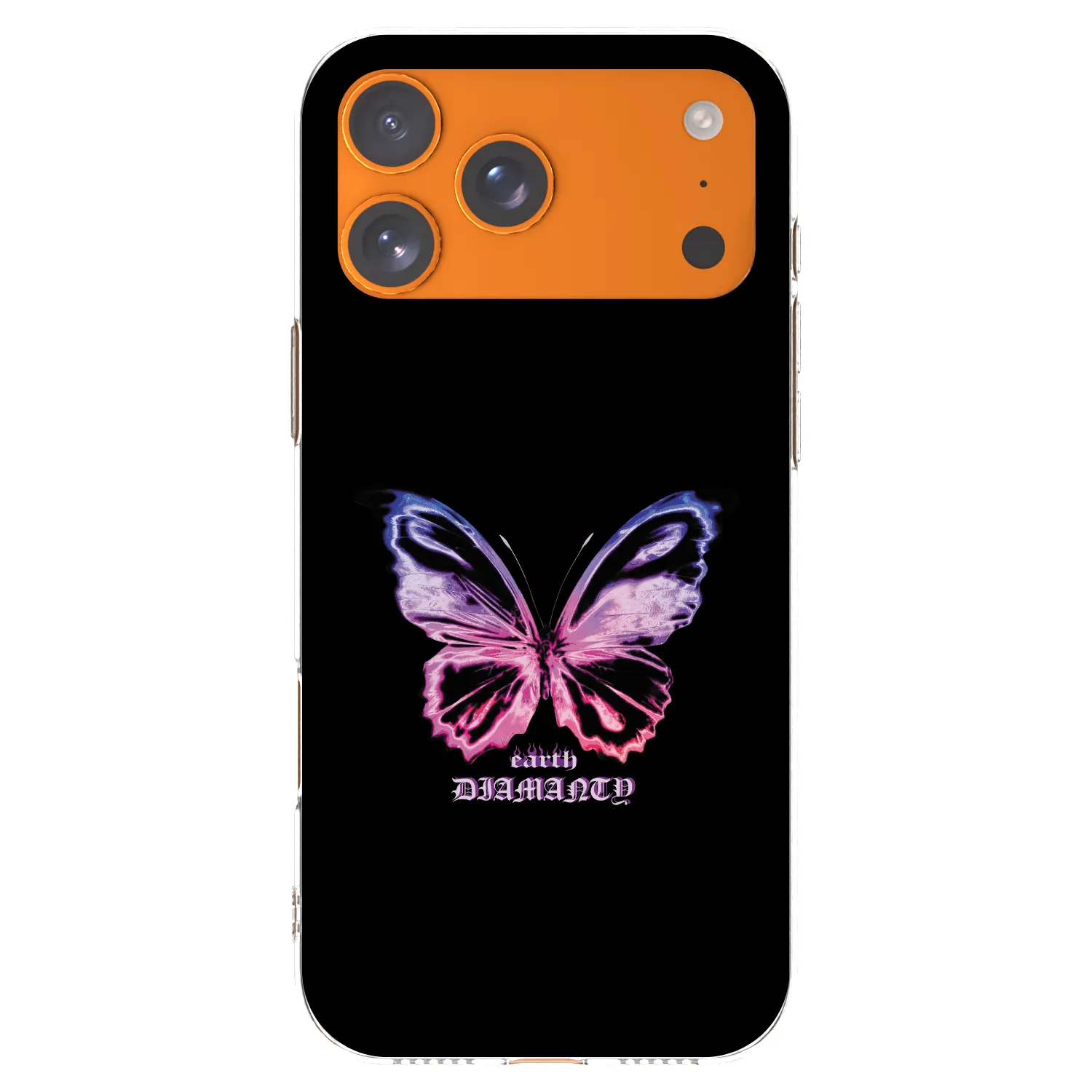 Picasee silikónový prehľadný obal pre Apple iPhone 17 Pro Max - Diamanty Purple