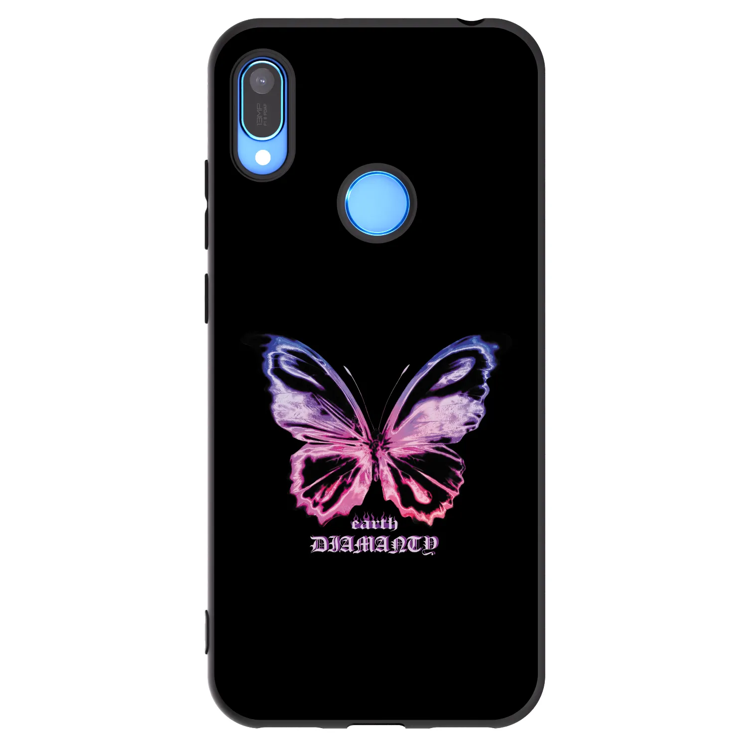 Picasee silikónový čierny obal pre Huawei Y6 2019 - Diamanty Purple