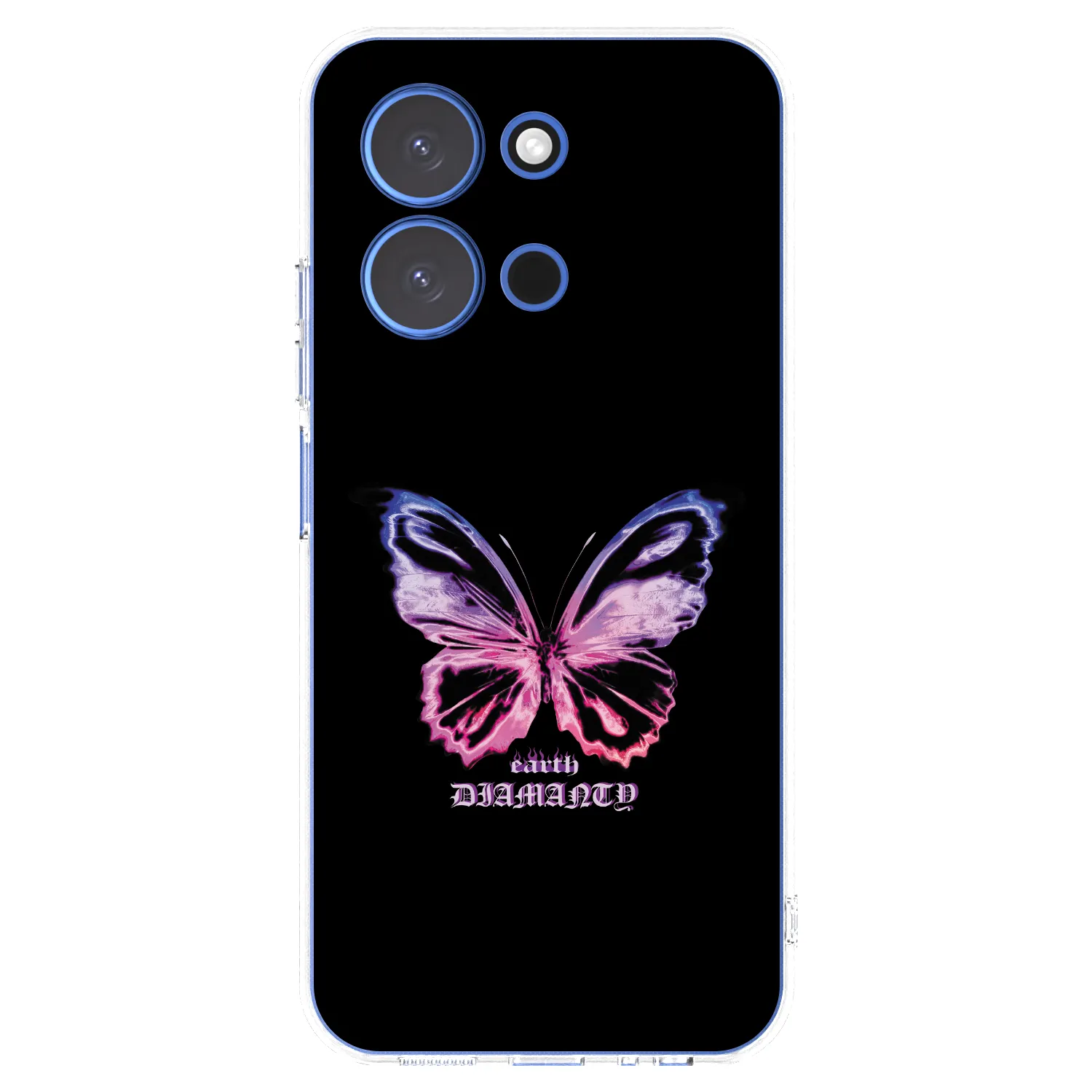 Silikónový prehľadný obal pre Xiaomi Redmi 15C 4G - Diamanty Purple