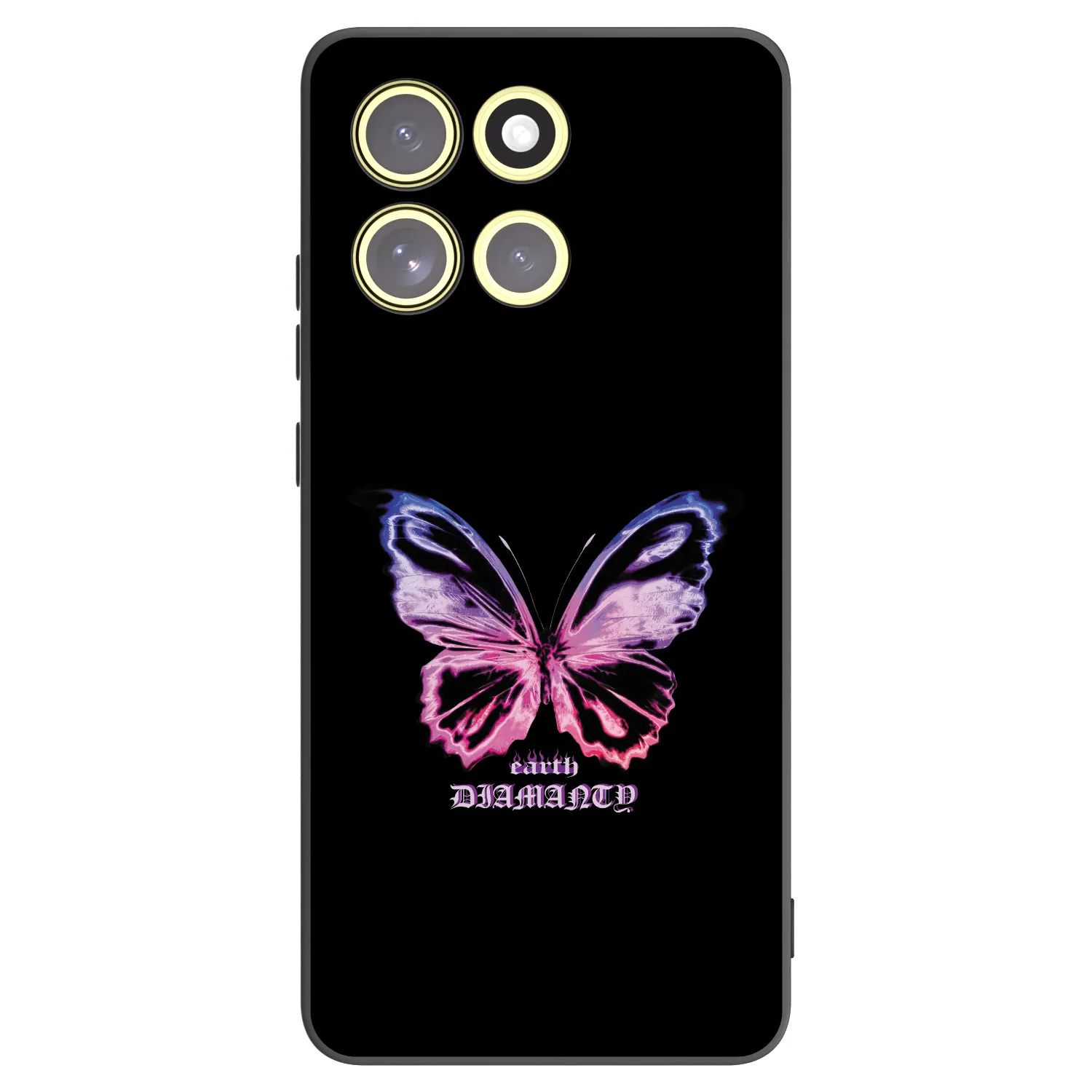 Picasee silikónový čierny obal pre Motorola Moto G86 Power 5G - Diamanty Purple