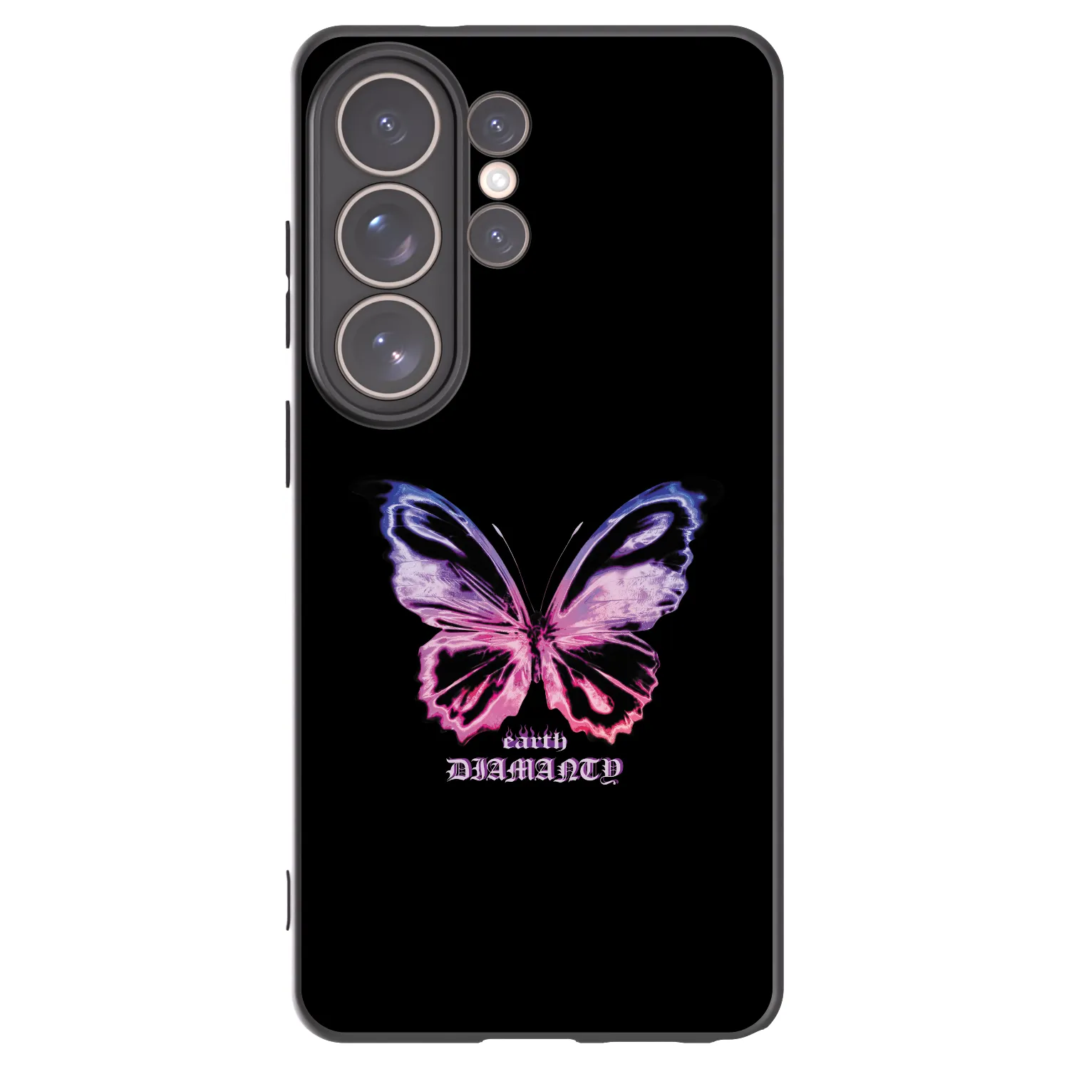 Picasee silikónový čierny obal pre Samsung Galaxy S26 Ultra - Diamanty Purple