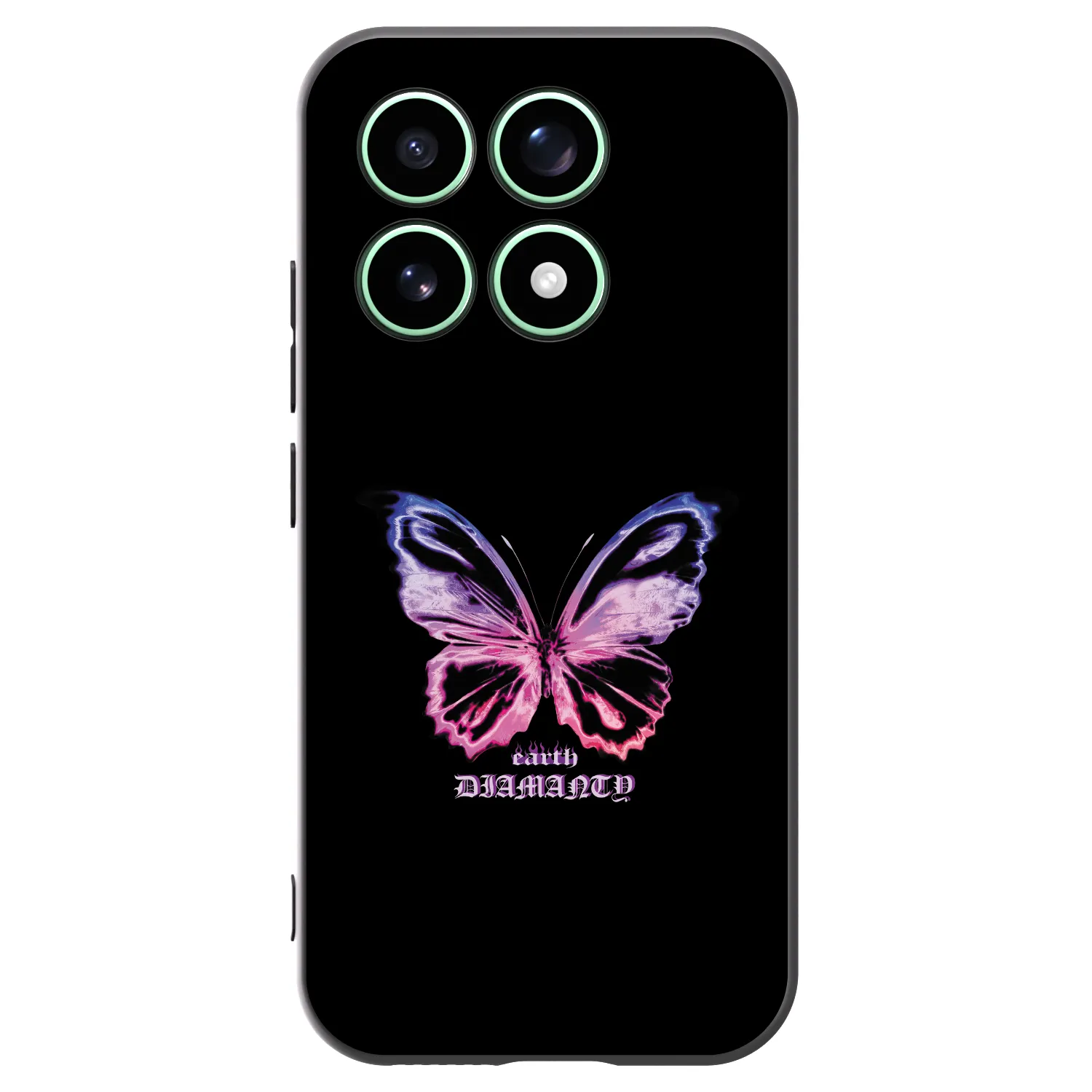 Picasee silikónový čierny obal pre Xiaomi 17 - Diamanty Purple