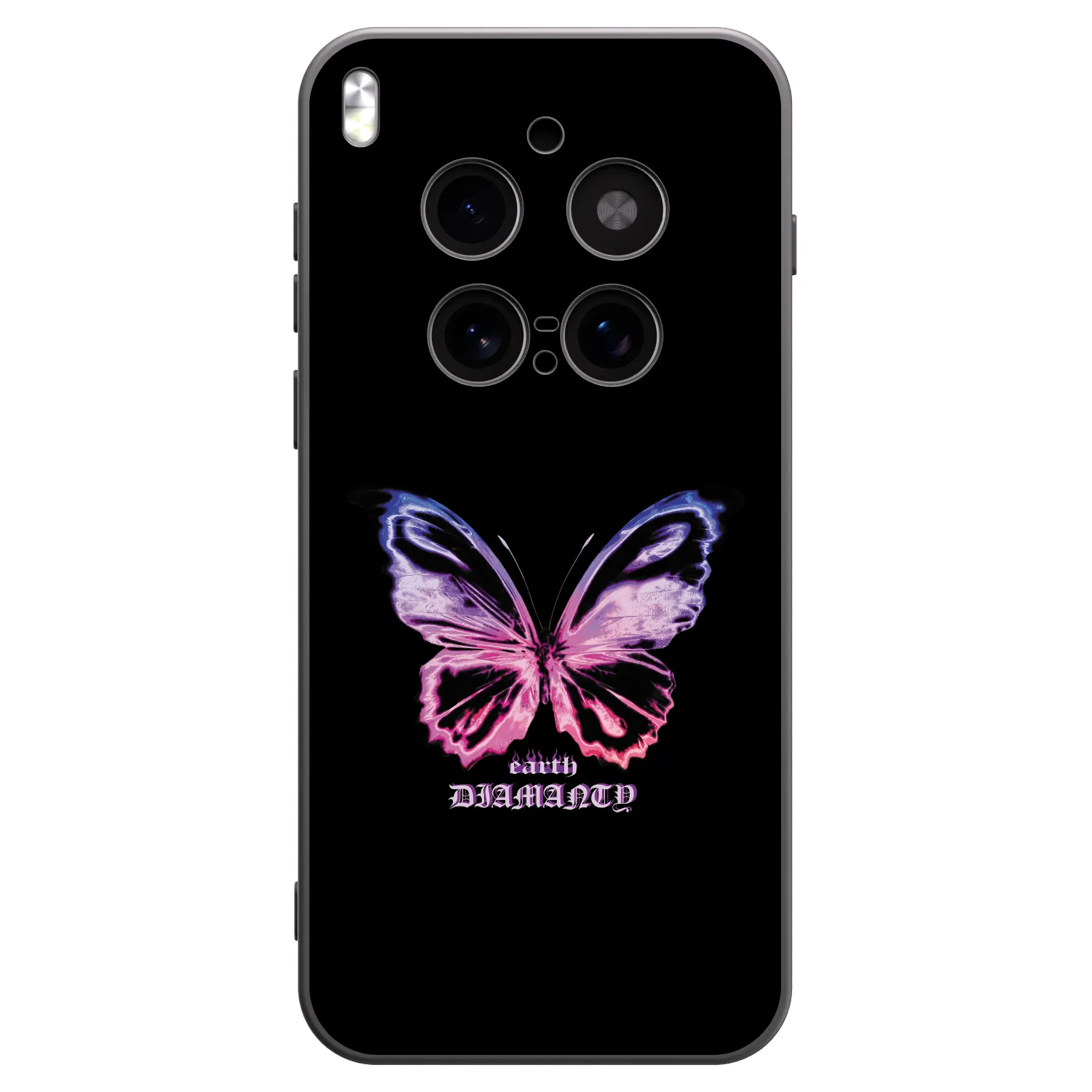 Picasee silikónový čierny obal pre Vivo X300 Pro - Diamanty Purple