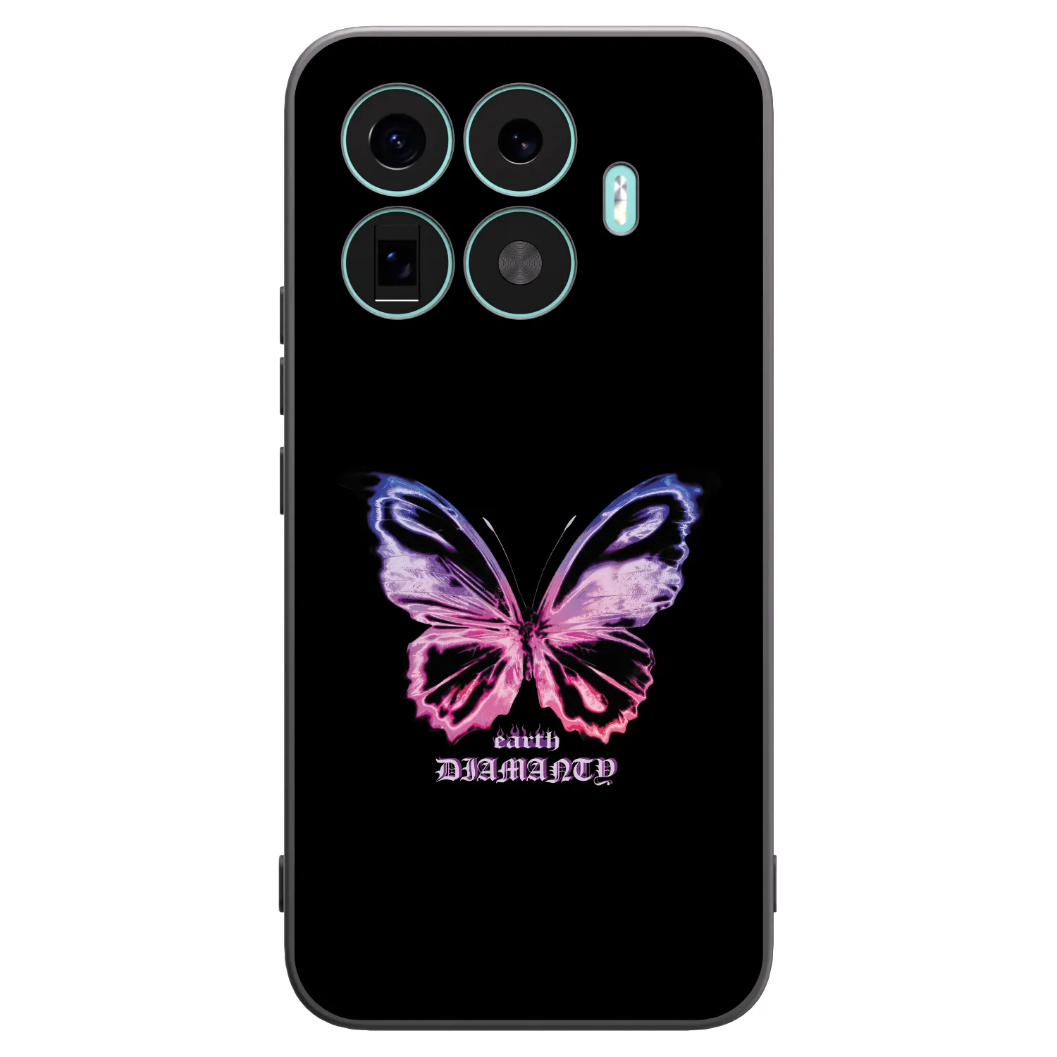 Picasee silikónový čierny obal pre Xiaomi 17T Pro - Diamanty Purple