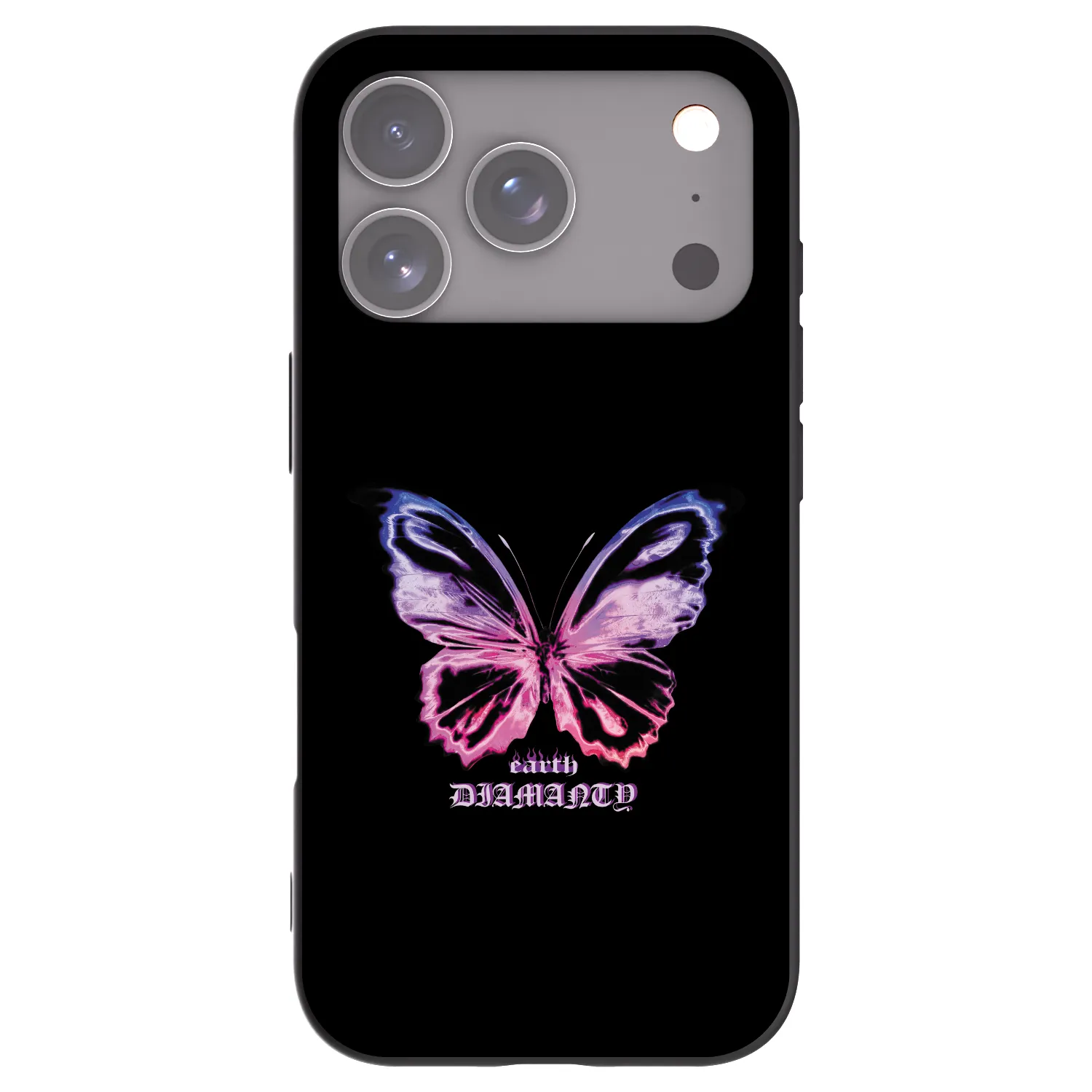 Picasee silikónový čierny obal pre Apple iPhone 18 Pro - Diamanty Purple