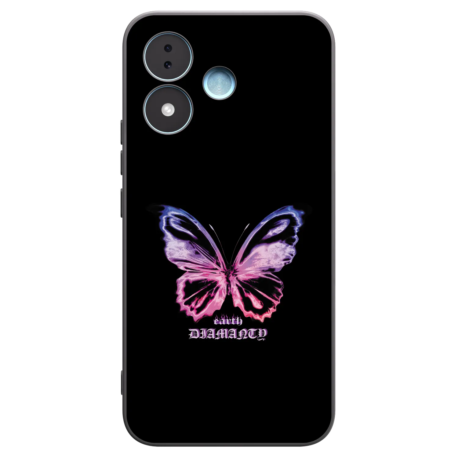 Picasee silikónový čierny obal pre Xiaomi Redmi Note 17 5G - Diamanty Purple