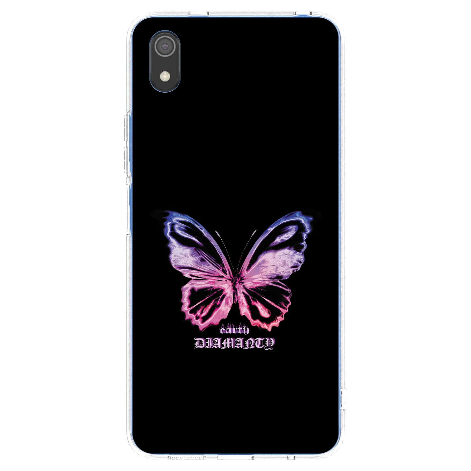 Picasee silikónový prehľadný obal pre Xiaomi Redmi 7A - Diamanty Purple