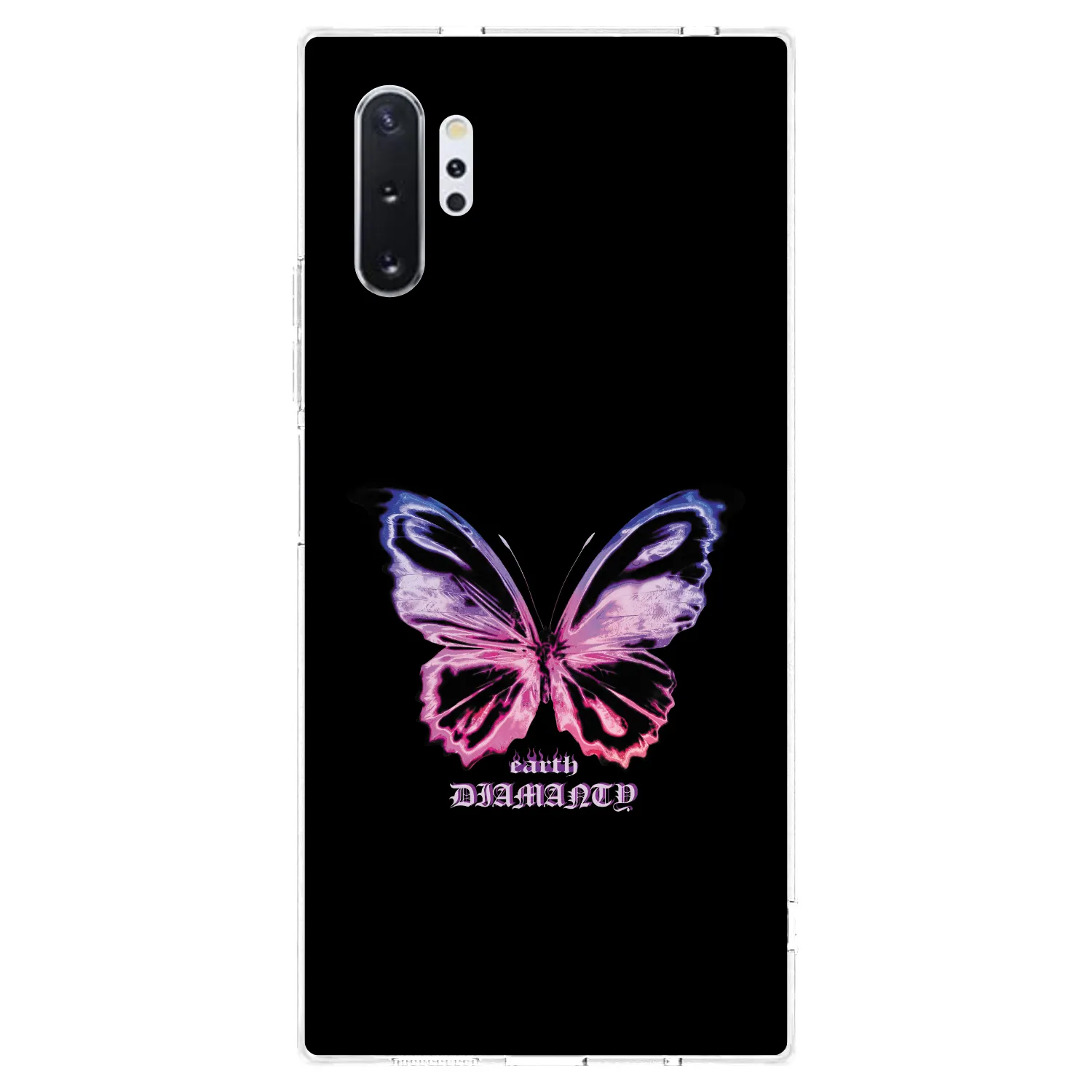 Picasee silikónový prehľadný obal pre Samsung Galaxy Note 10+ N975F - Diamanty Purple