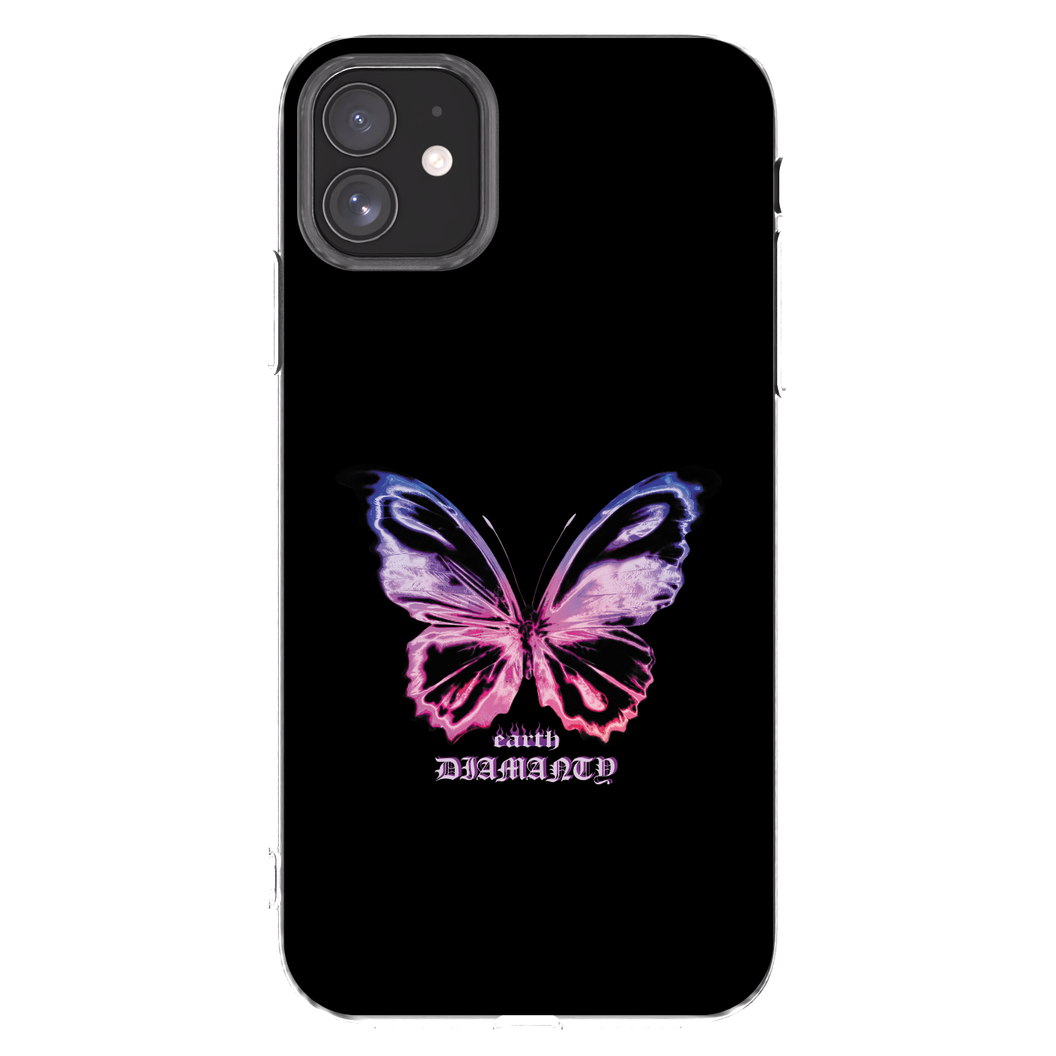 Picasee silikónový prehľadný obal pre Apple iPhone 11 - Diamanty Purple