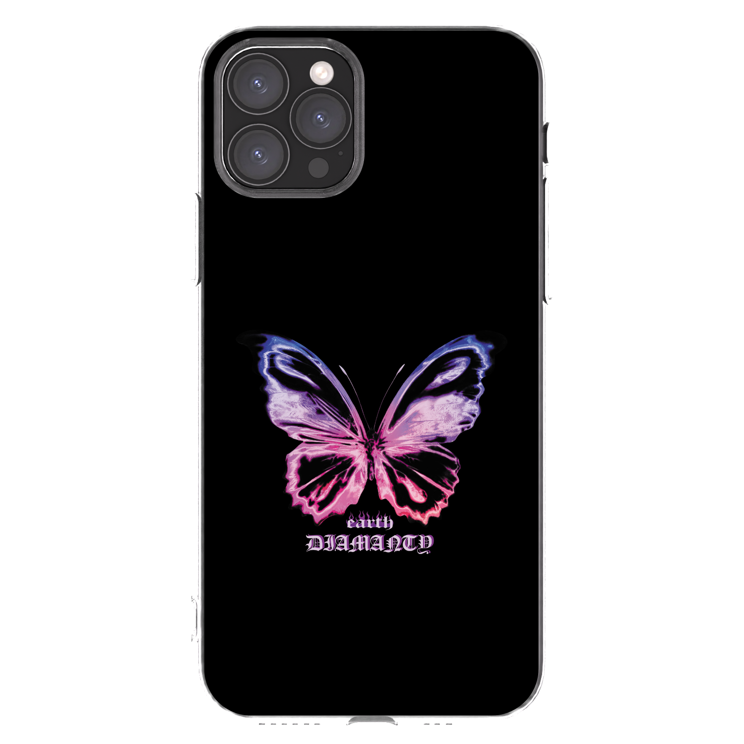 Picasee silikónový prehľadný obal pre Apple iPhone 11 Pro - Diamanty Purple
