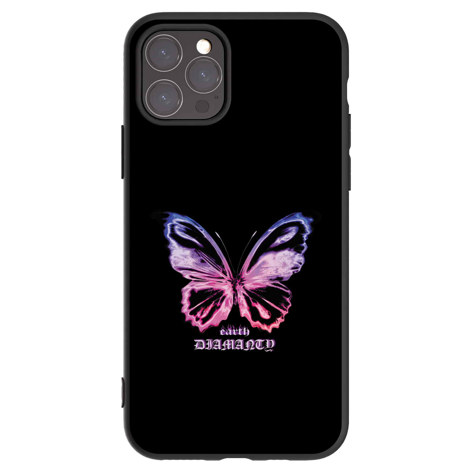 Picasee silikónový čierny obal pre Apple iPhone 11 Pro - Diamanty Purple