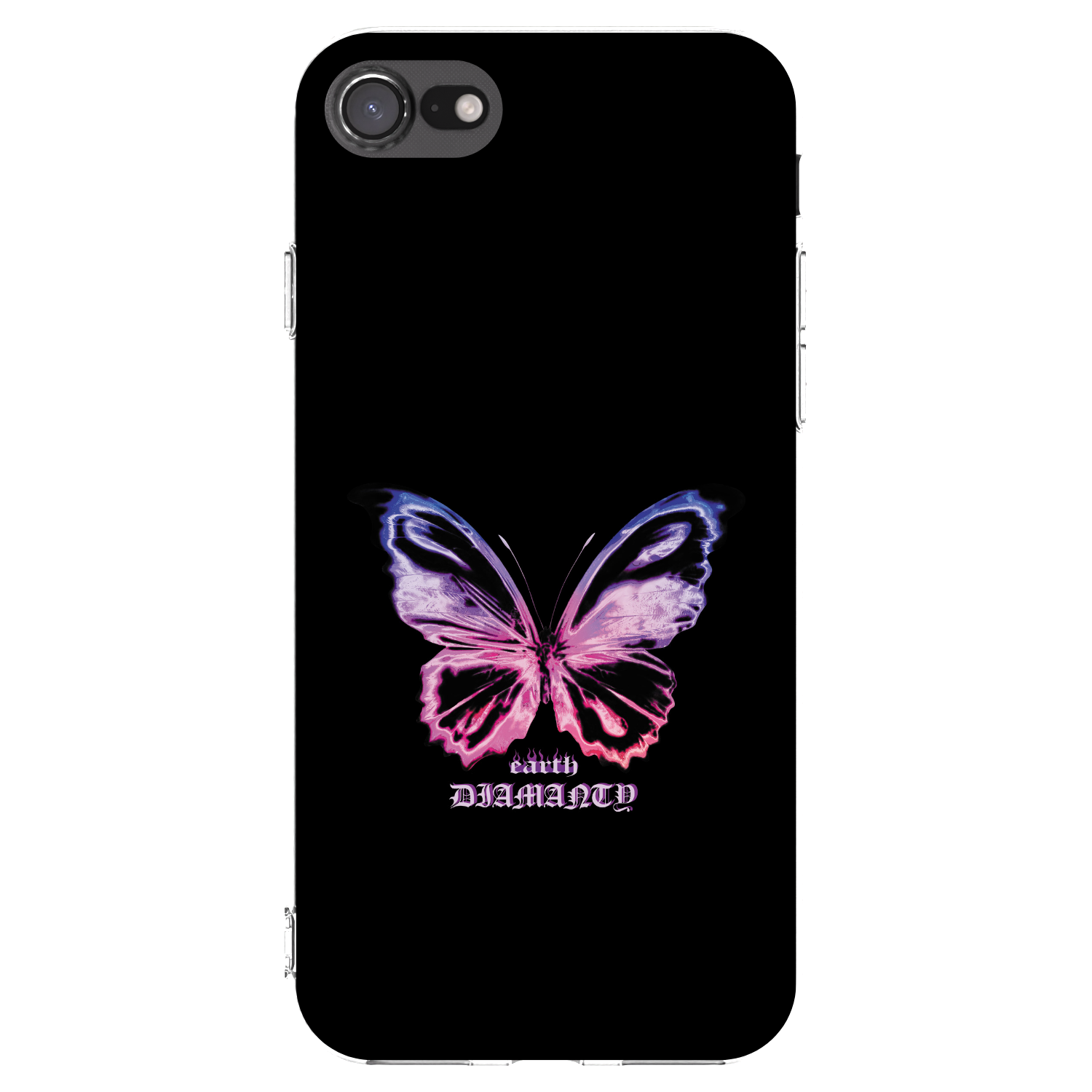 Picasee silikónový prehľadný obal pre Apple iPhone 8 - Diamanty Purple