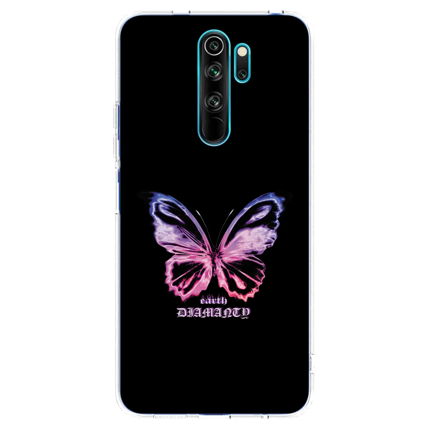 Picasee silikónový prehľadný obal pre Xiaomi Redmi Note 8 Pro - Diamanty Purple