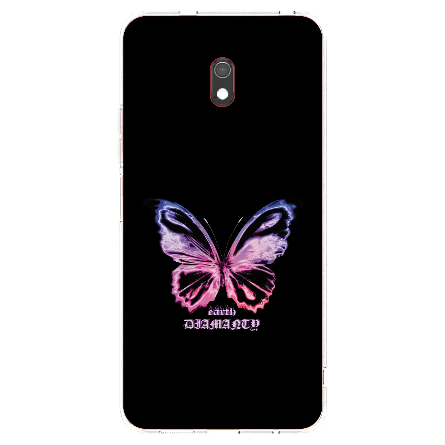 Picasee silikónový prehľadný obal pre Xiaomi Redmi 8A - Diamanty Purple