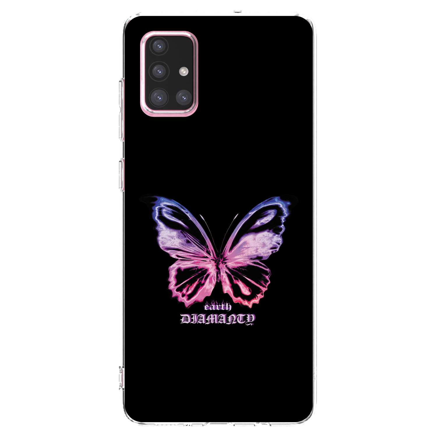 Picasee silikónový prehľadný obal pre Samsung Galaxy A71 A715F - Diamanty Purple