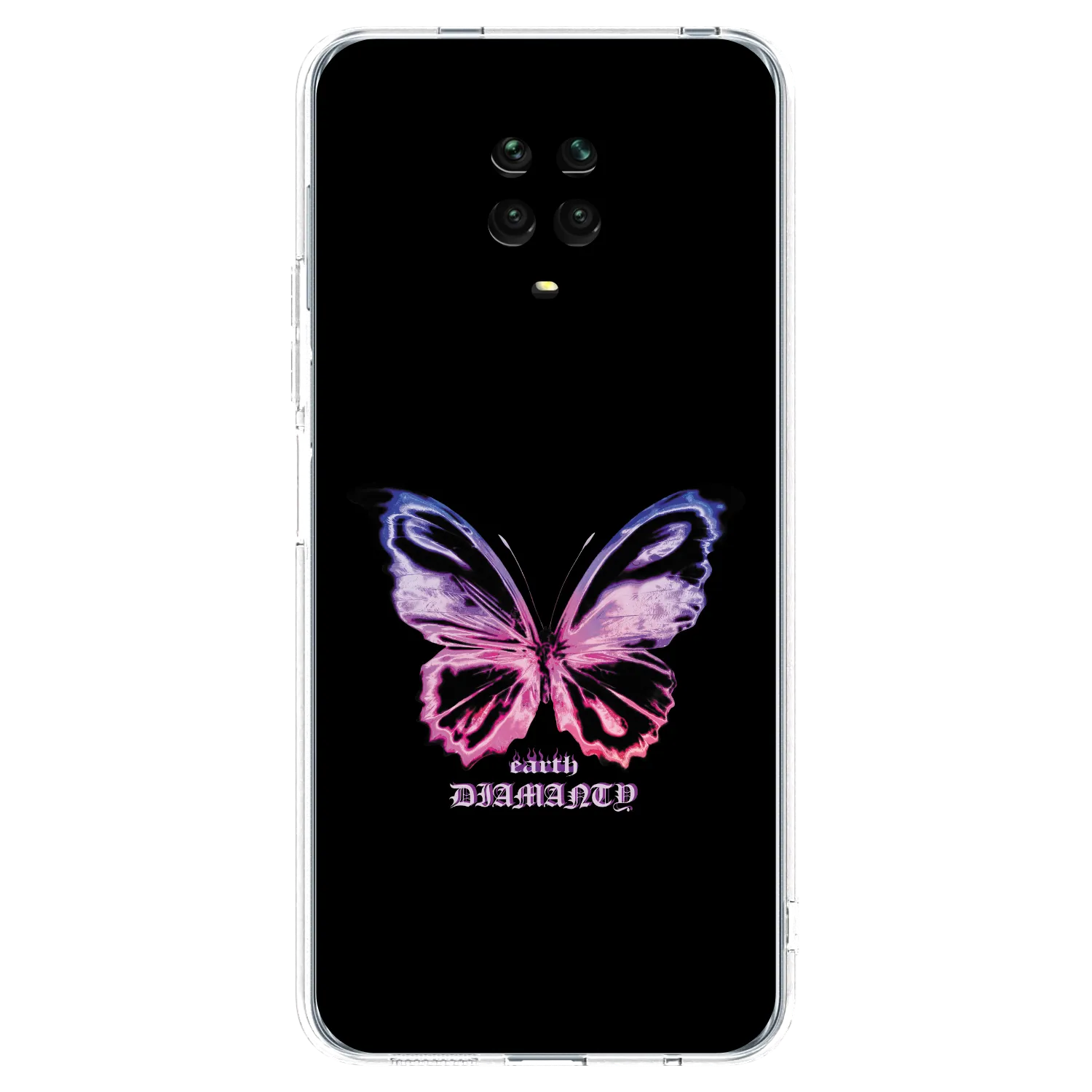 Picasee silikónový prehľadný obal pre Xiaomi Redmi Note 9S - Diamanty Purple