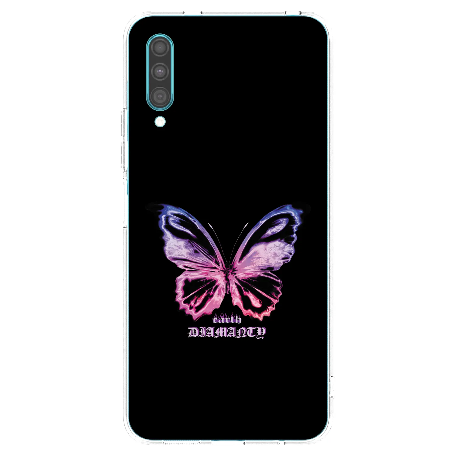 Picasee silikónový prehľadný obal pre Samsung Galaxy A30s A307F - Diamanty Purple