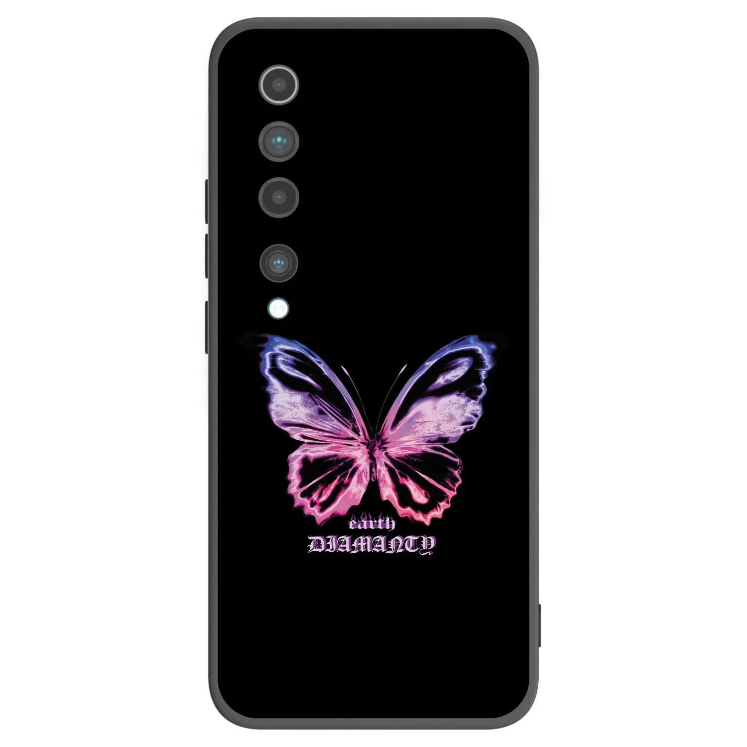 Picasee silikónový čierny obal pre Xiaomi Mi 10 - Diamanty Purple
