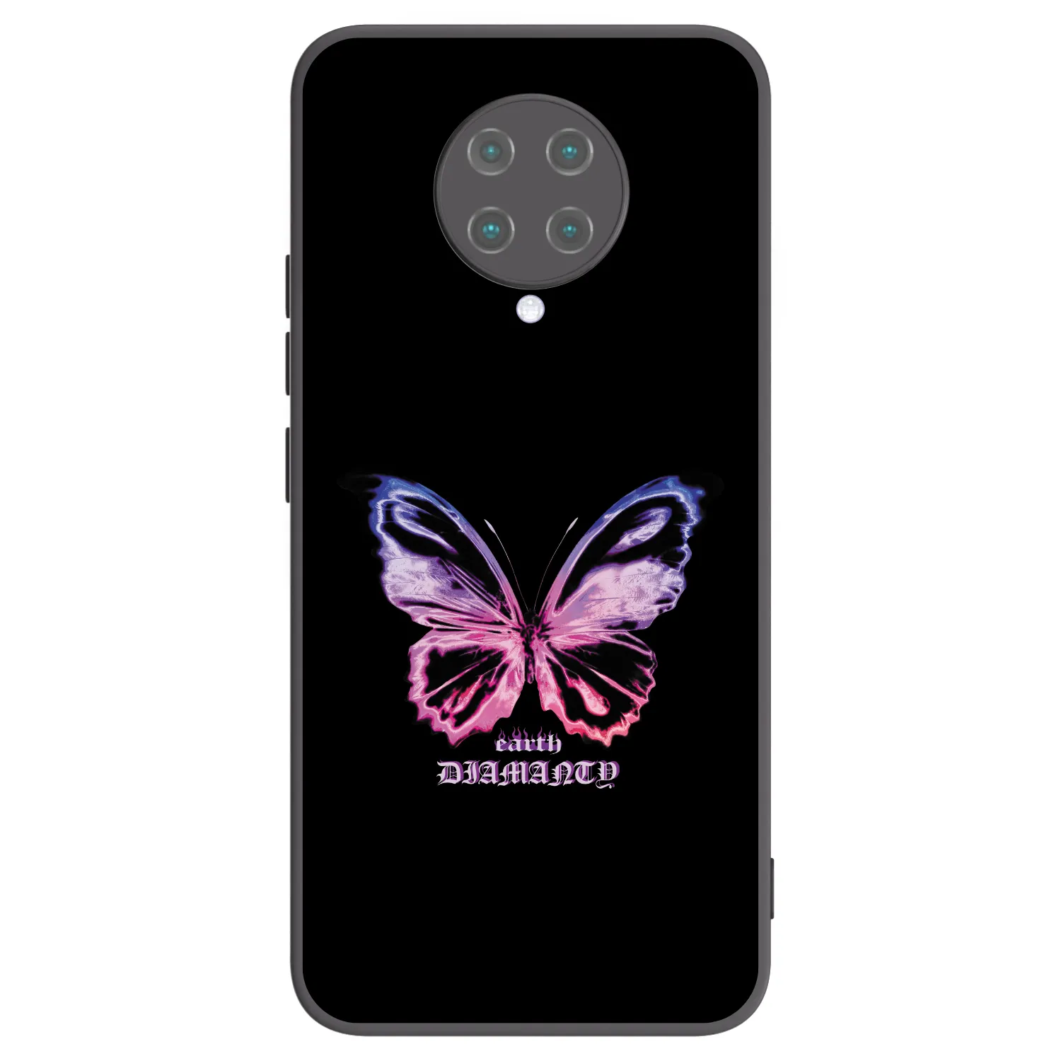 Picasee silikónový čierny obal pre Xiaomi Poco F2 Pro - Diamanty Purple
