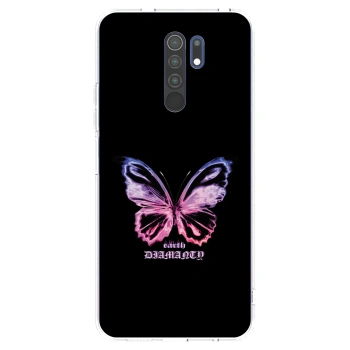 Picasee silikónový prehľadný obal pre Xiaomi Redmi 9 - Diamanty Purple