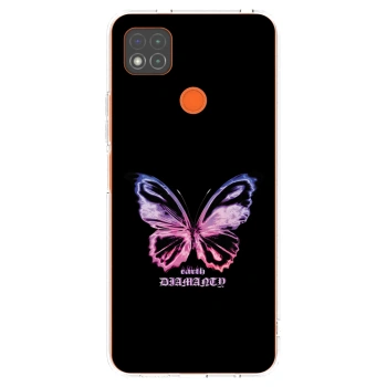 Picasee silikónový prehľadný obal pre Xiaomi Redmi 9C - Diamanty Purple